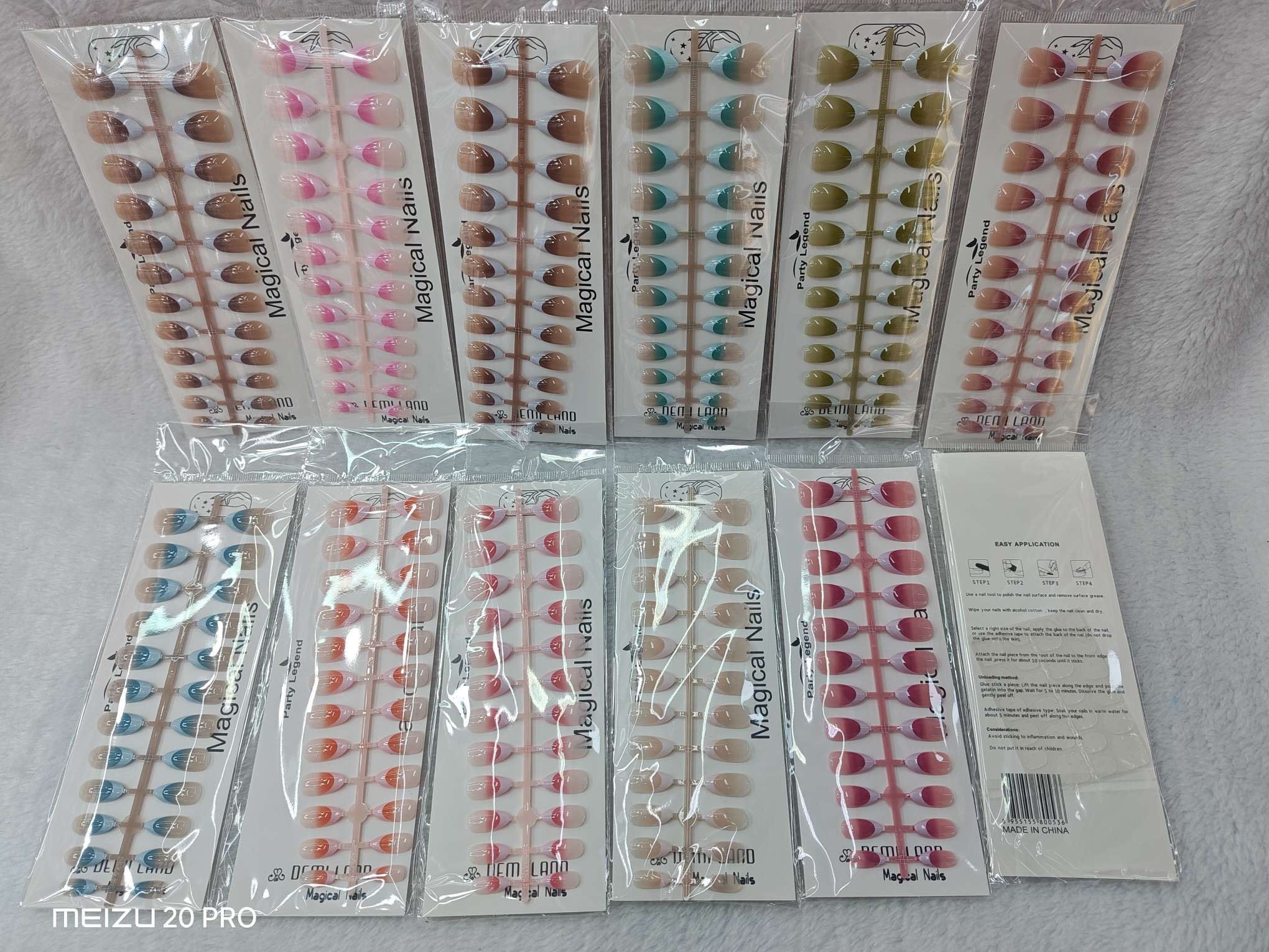 Cat-eye nail art bags, simple designs, wearable nails, false nails, various types of nails and styles Application Scenario