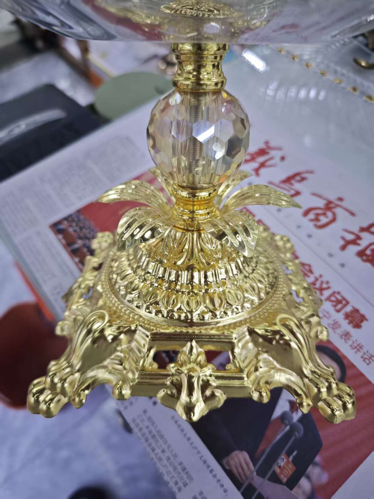 Household storage basket, fruit tray, 6-petal tray rack Item Picture