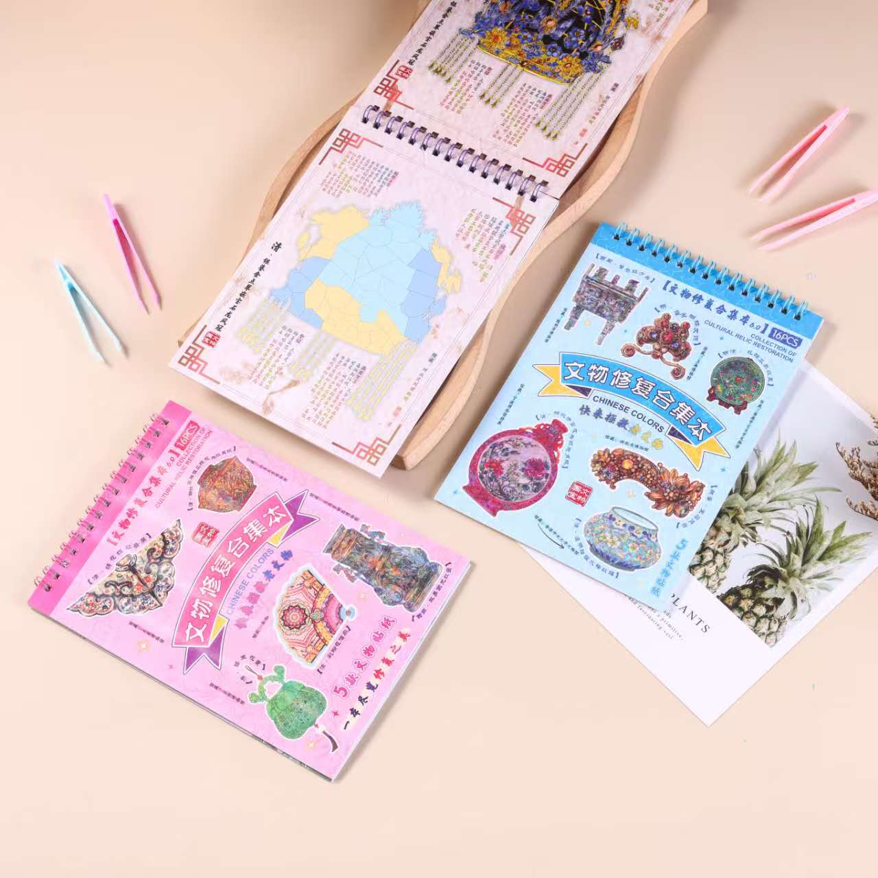3D puzzle sticker Vase restoration collection: The beauty of this cultural relic, children's fun 3D puzzle sticker diy handicraft Item Picture