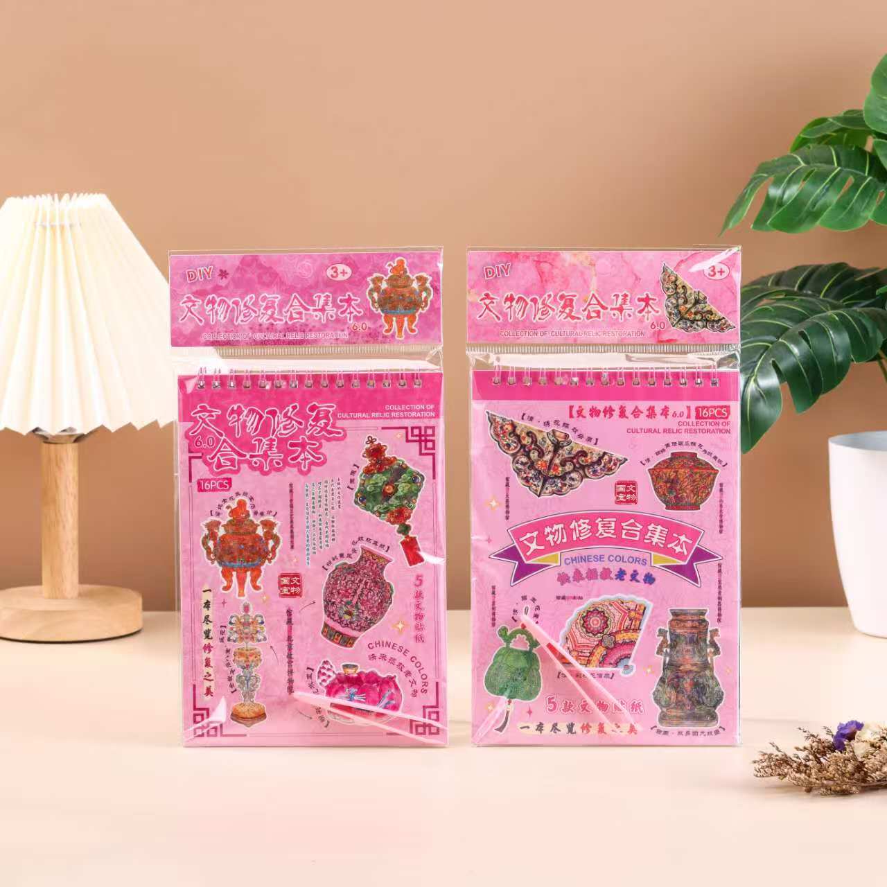 3D puzzle sticker Vase restoration collection: The beauty of this cultural relic, children's fun 3D puzzle sticker diy handicraft