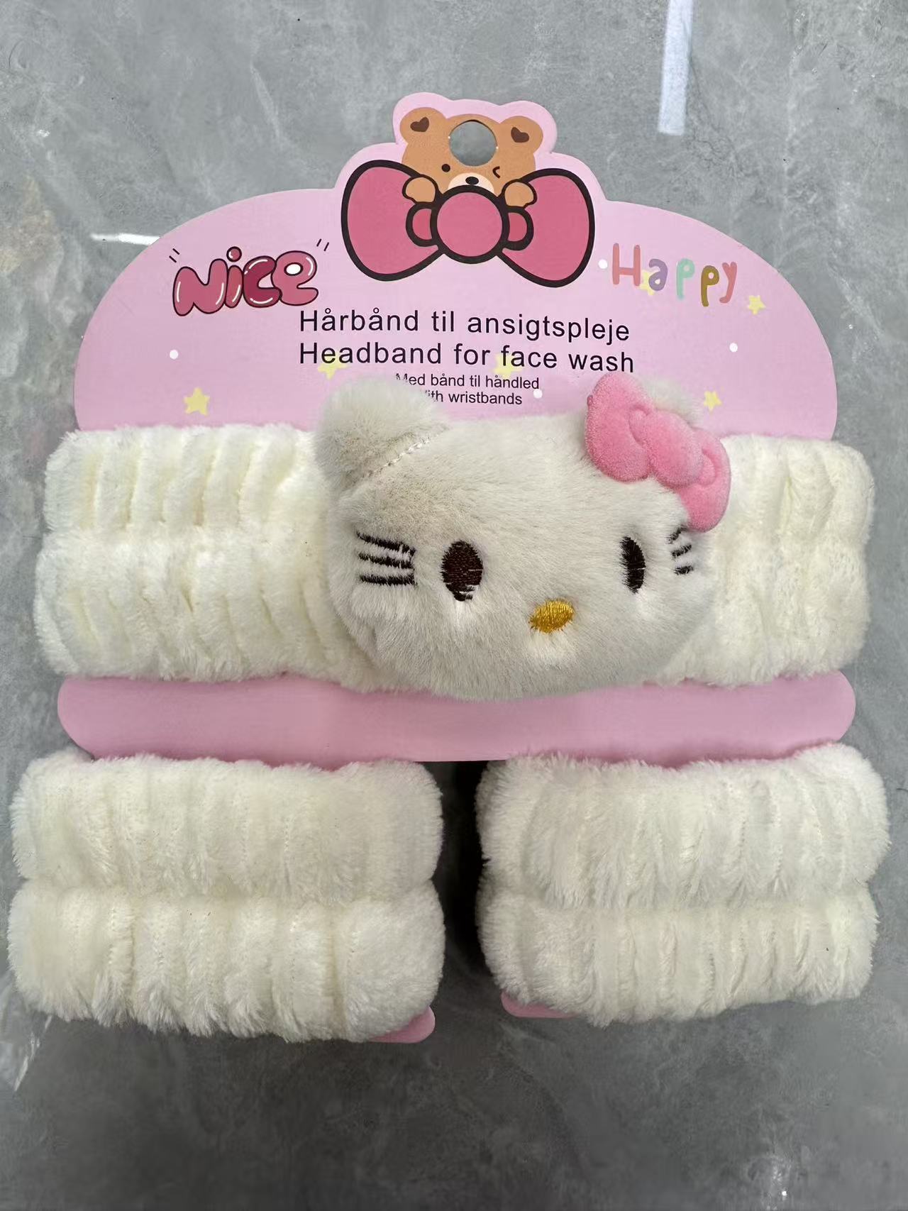 FLY1967 Winter face wash hair Band Female Korean version of Internet celebrity hair band Female student sweet and cute makeup, facial mask and hair band details Picture