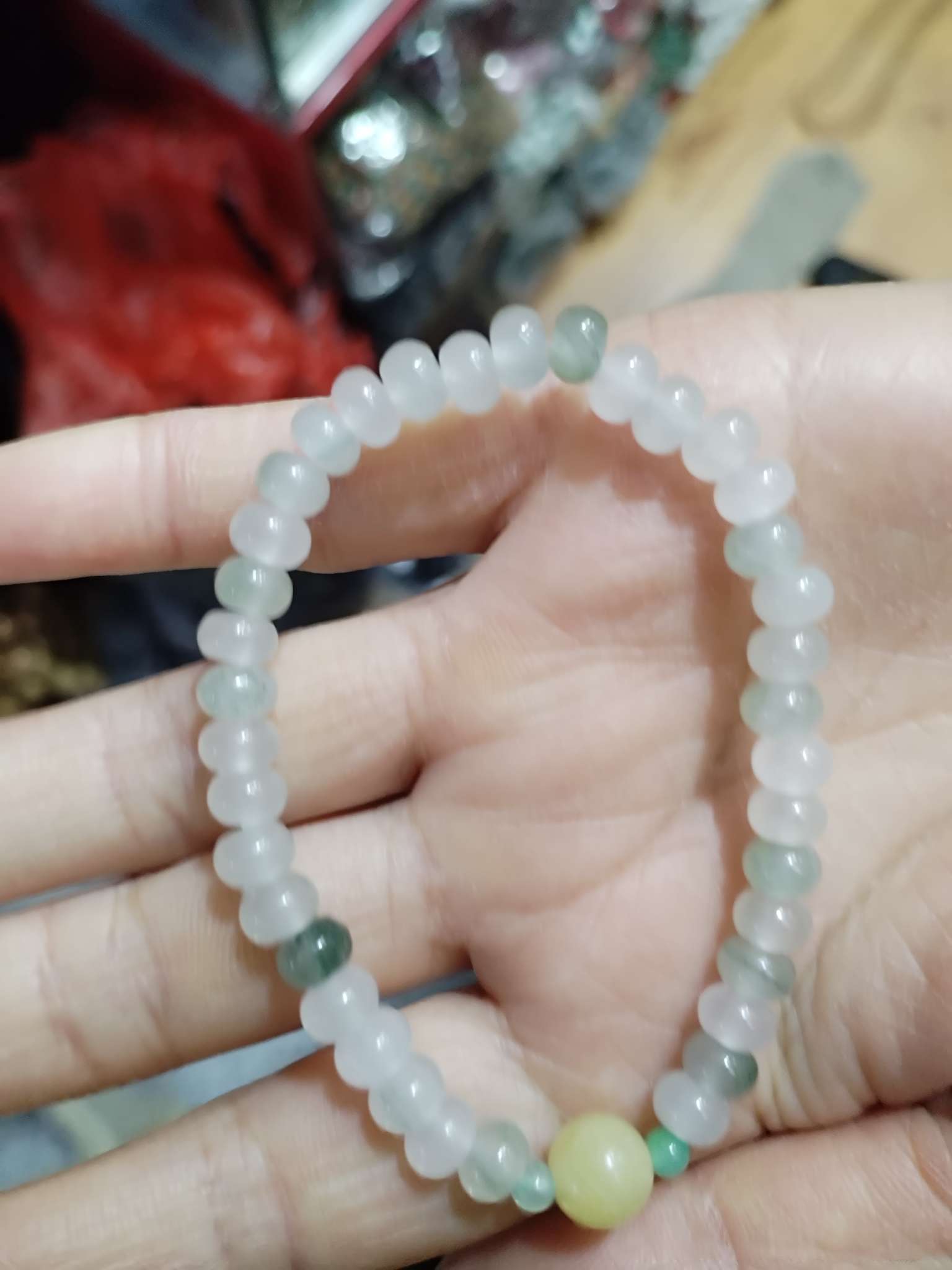 天山翠手串，精品翡翠手串