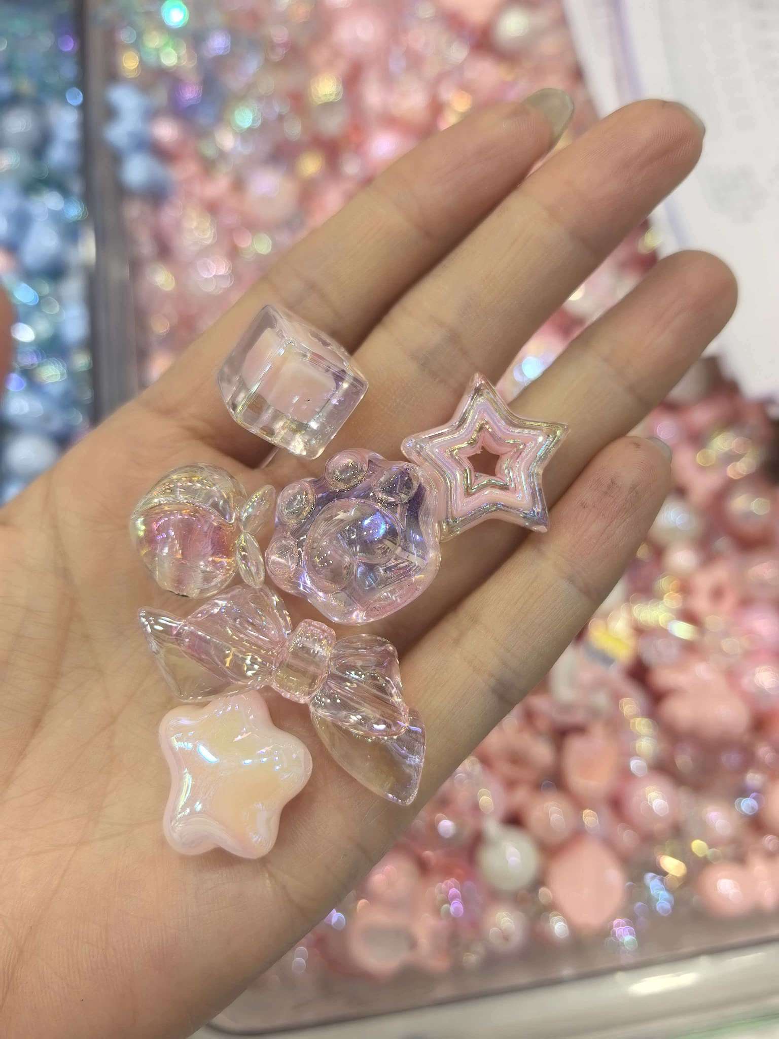 DIY jewelry pendants, mobile phone chain accessories, other jewelry accessories, anti-oxidation and anti-rust necklaces, earrings, pendants, universal Specification drawing