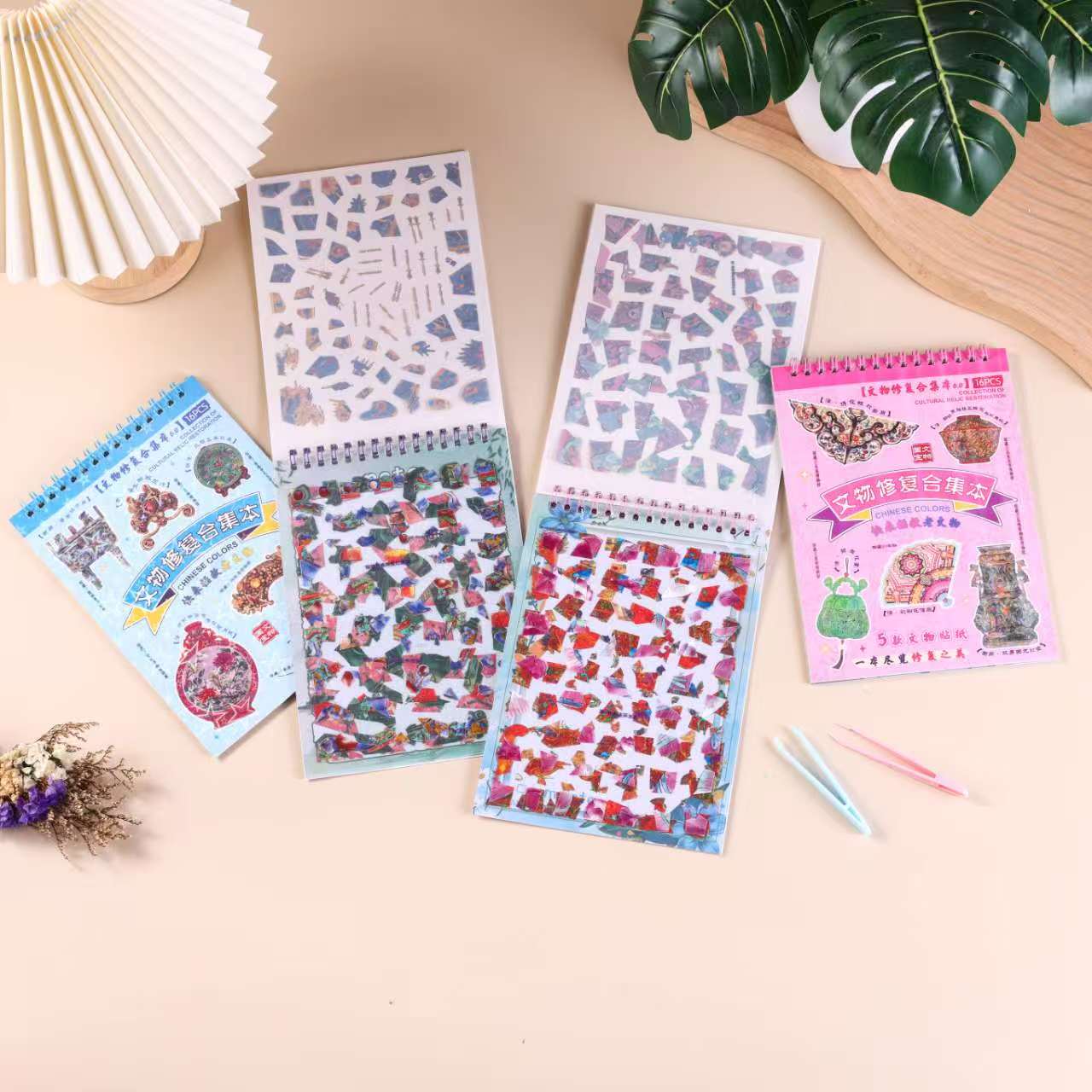 3D puzzle sticker Vase restoration collection: The beauty of this cultural relic, children's fun 3D puzzle sticker diy handicraft Application Scenario