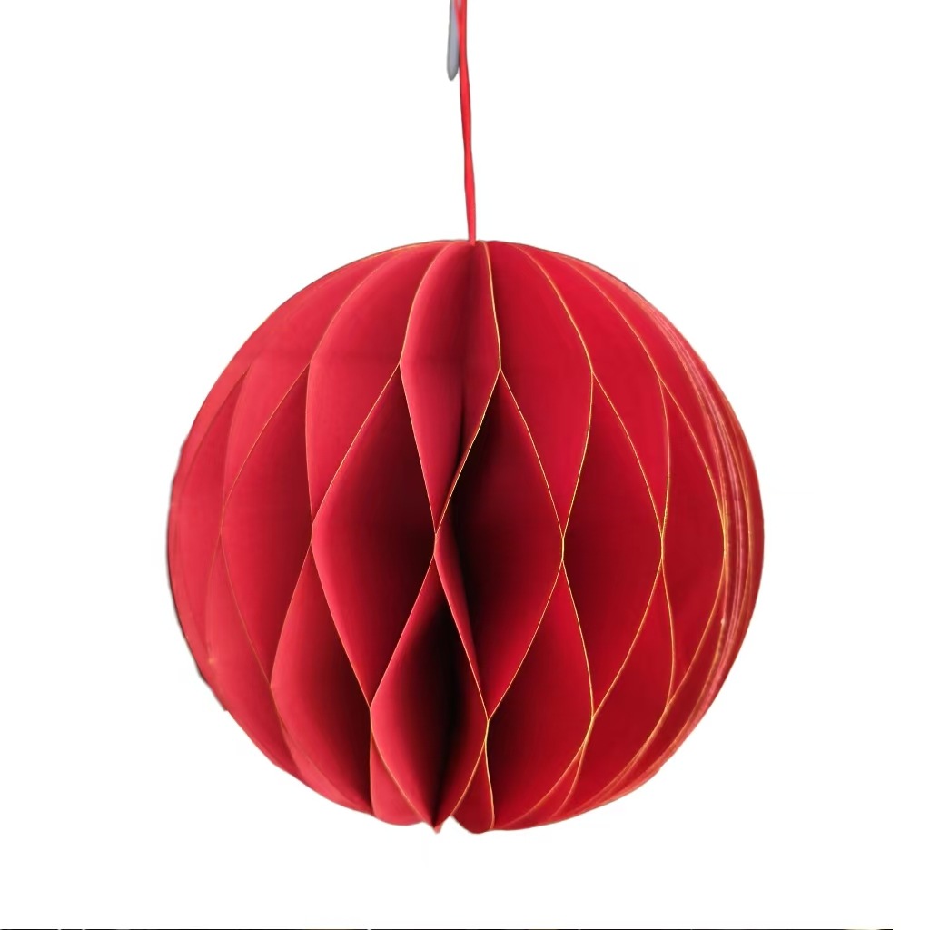 Christmas decorations, golden edge folding honeycomb Christmas tree, gourd snowman hanging ornaments, decorative items, hotel and shopping mall window display atmosphere styles detail image 3