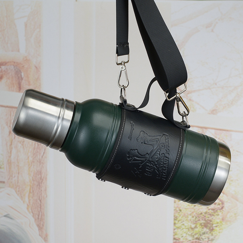 High-end business portable large-capacity 304 stainless steel insulated kettle, portable with a backpack, insulated and chilled cup, vacuum cup pic 6