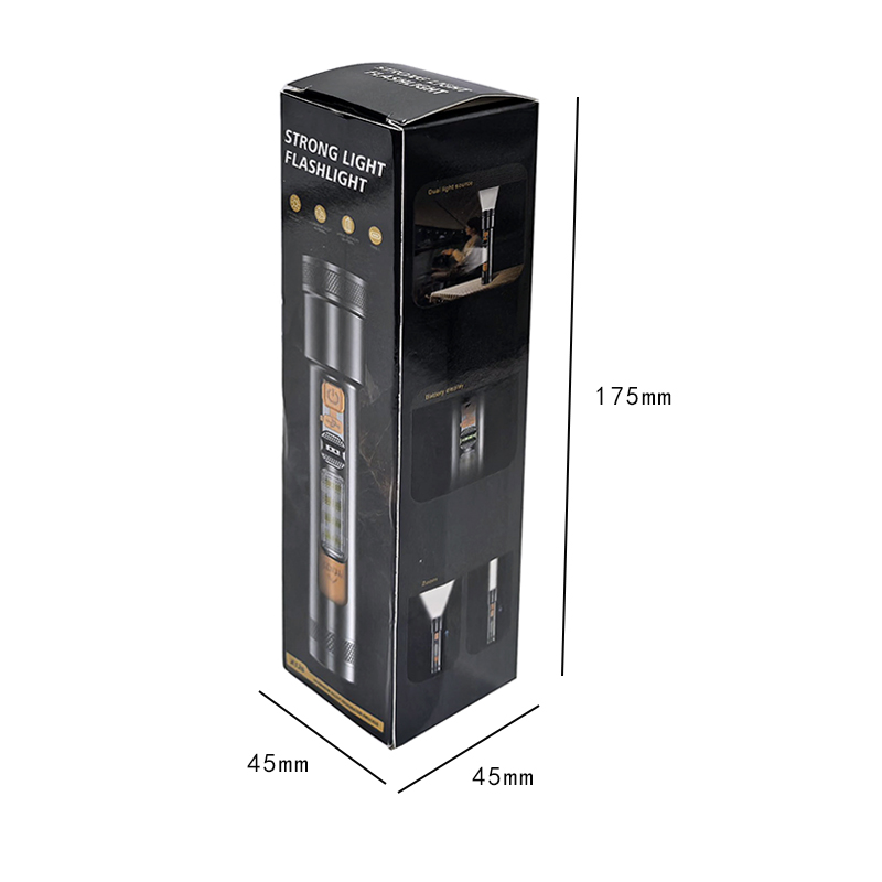 X126 rechargeable aluminum alloy flashlight, white laser dual light source focusing flashlight, side light high-intensity flashlight, outdoor emergency outdoor lighting flashlight pic 15