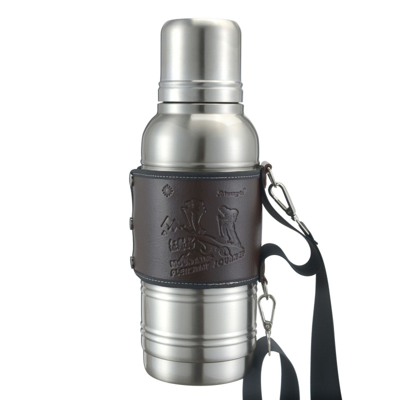 High-end business portable large-capacity 304 stainless steel insulated kettle, portable with a backpack, insulated and chilled cup, vacuum cup pic 17