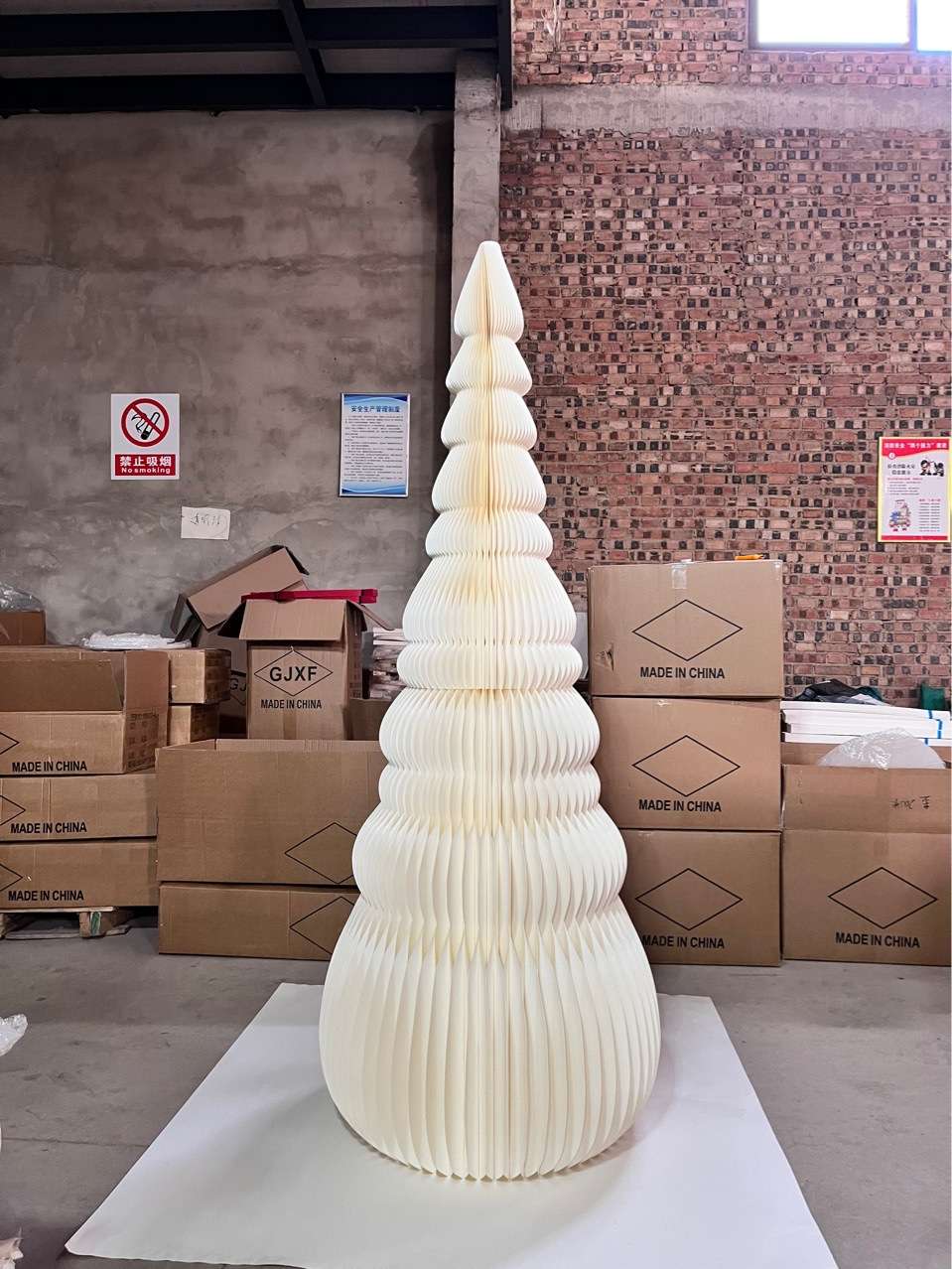 Christmas, Easter, Thanksgiving atmosphere Christmas tree 🎄 Large paper art folding decorative window larger size products detail image 2