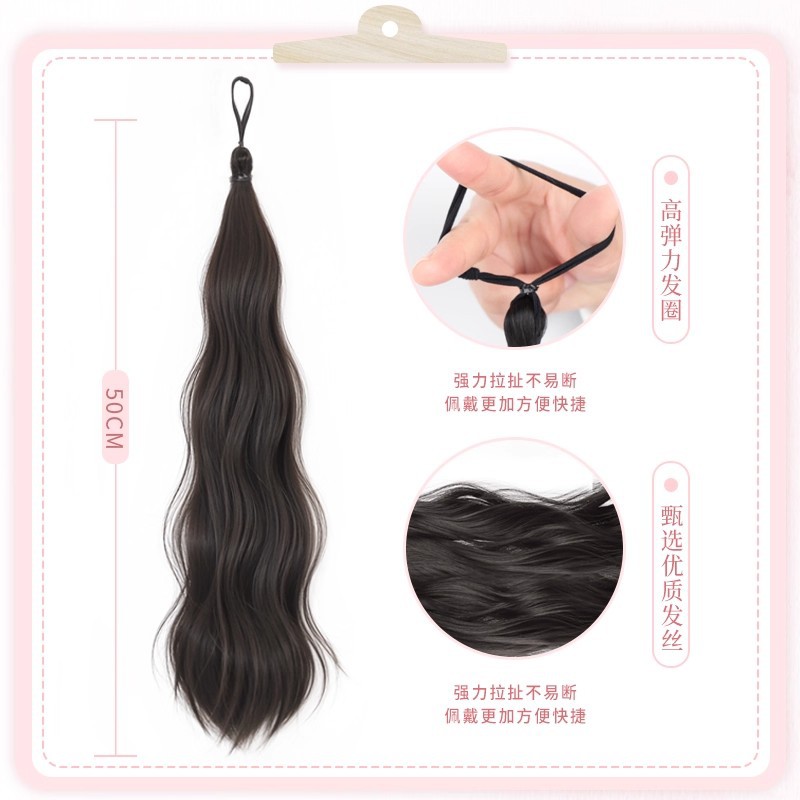 Self-winding hair bun, false hair band, realistic hair flower bud, natural and fluffy hair bun, a seamless false hair bag Application Scenario