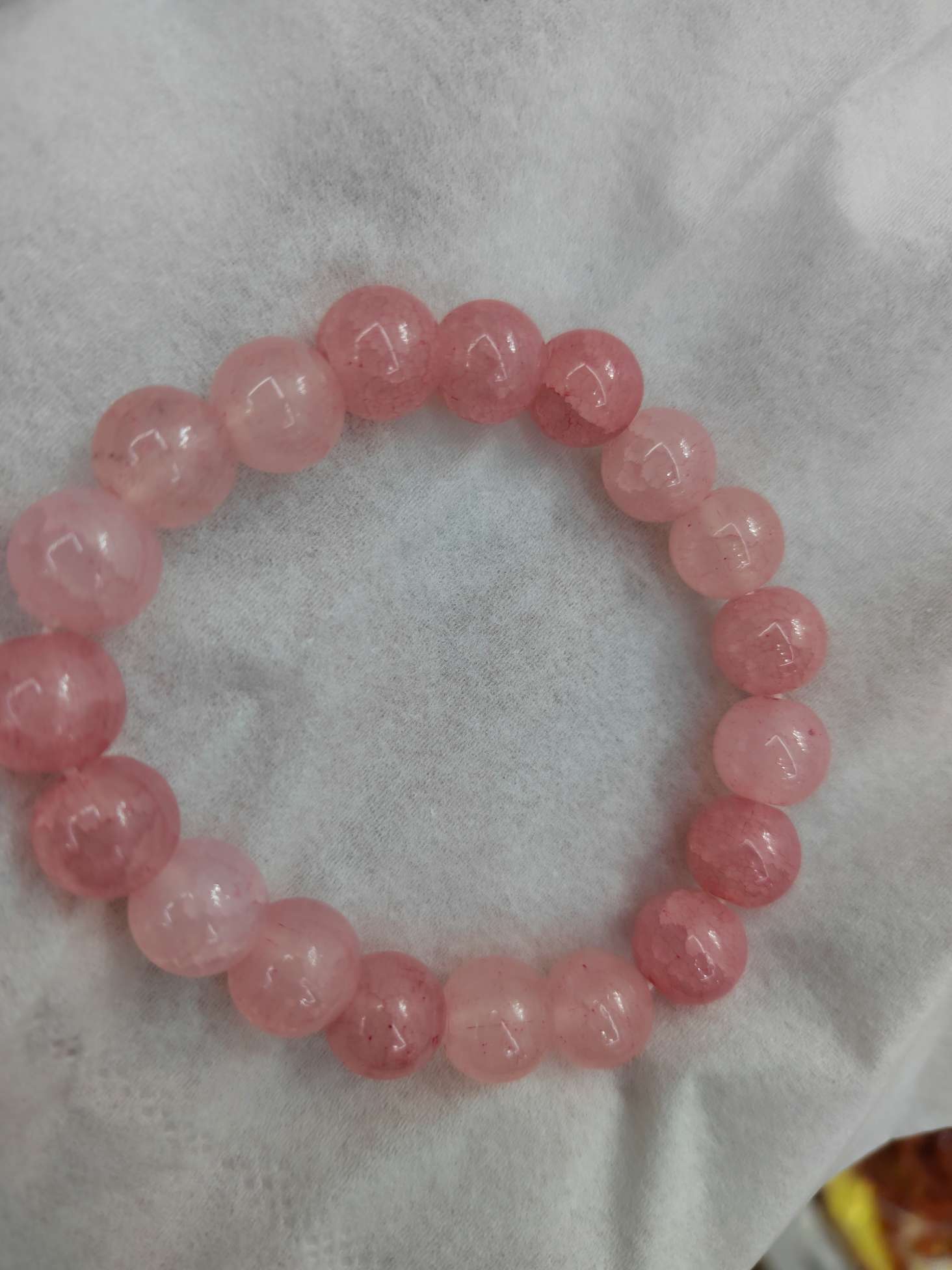 琉璃珠子10mm大珠子手链饰品时尚简约女款轻奢设计感手链细节图