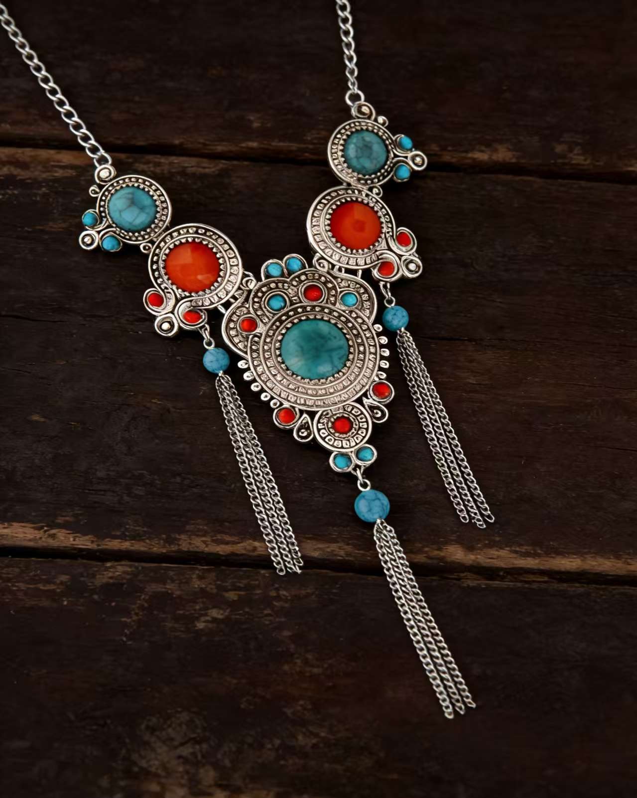 2026复古民族风藏族傣族欧美风尼泊尔传统时尚项链细节图