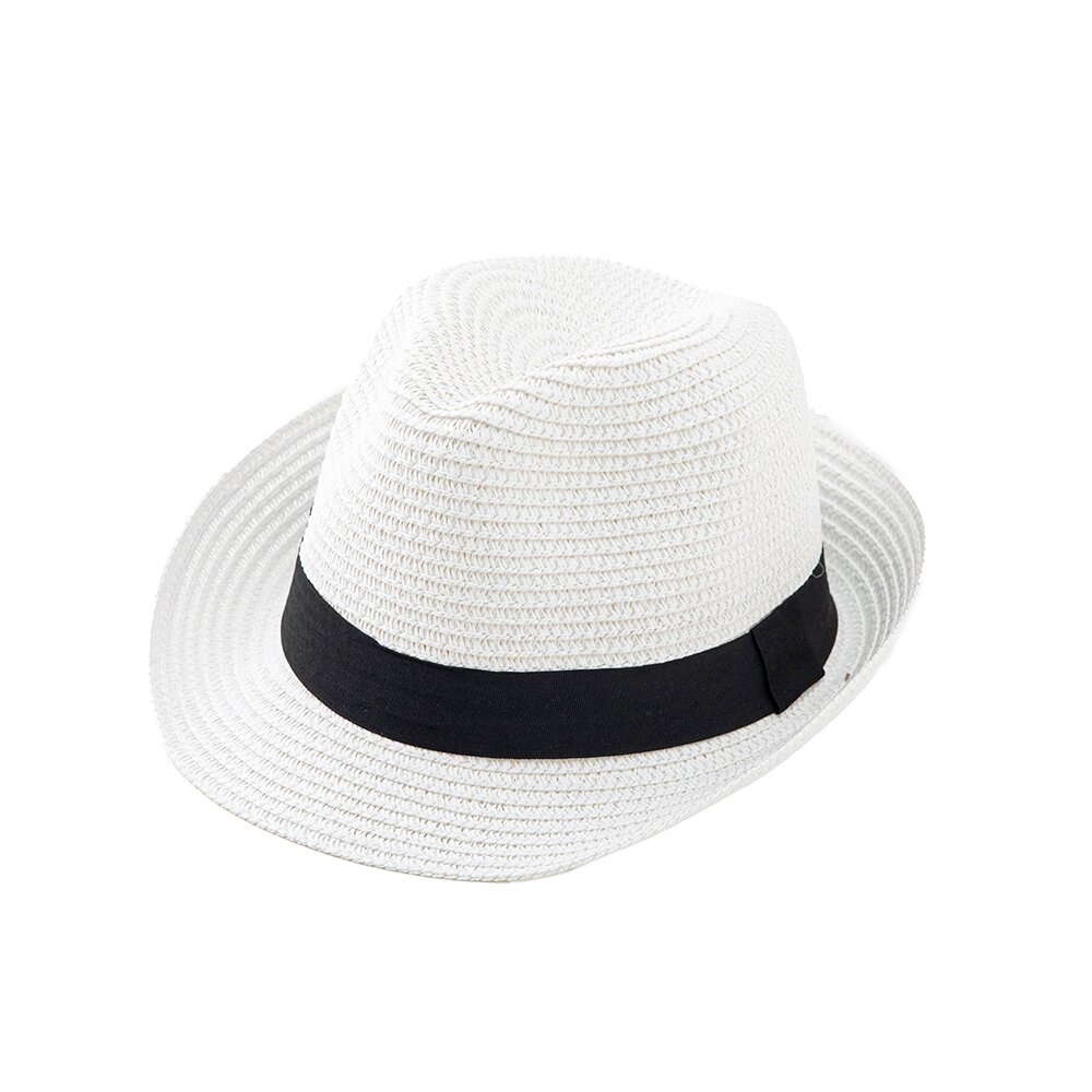 Cross-border exclusive summer sun protection hats, top hats for men and women, outdoor sun protection straw hats, straw woven jazz hats, rolled-up British hats, beach hats, outdoor leisure and vacation Application Scenario