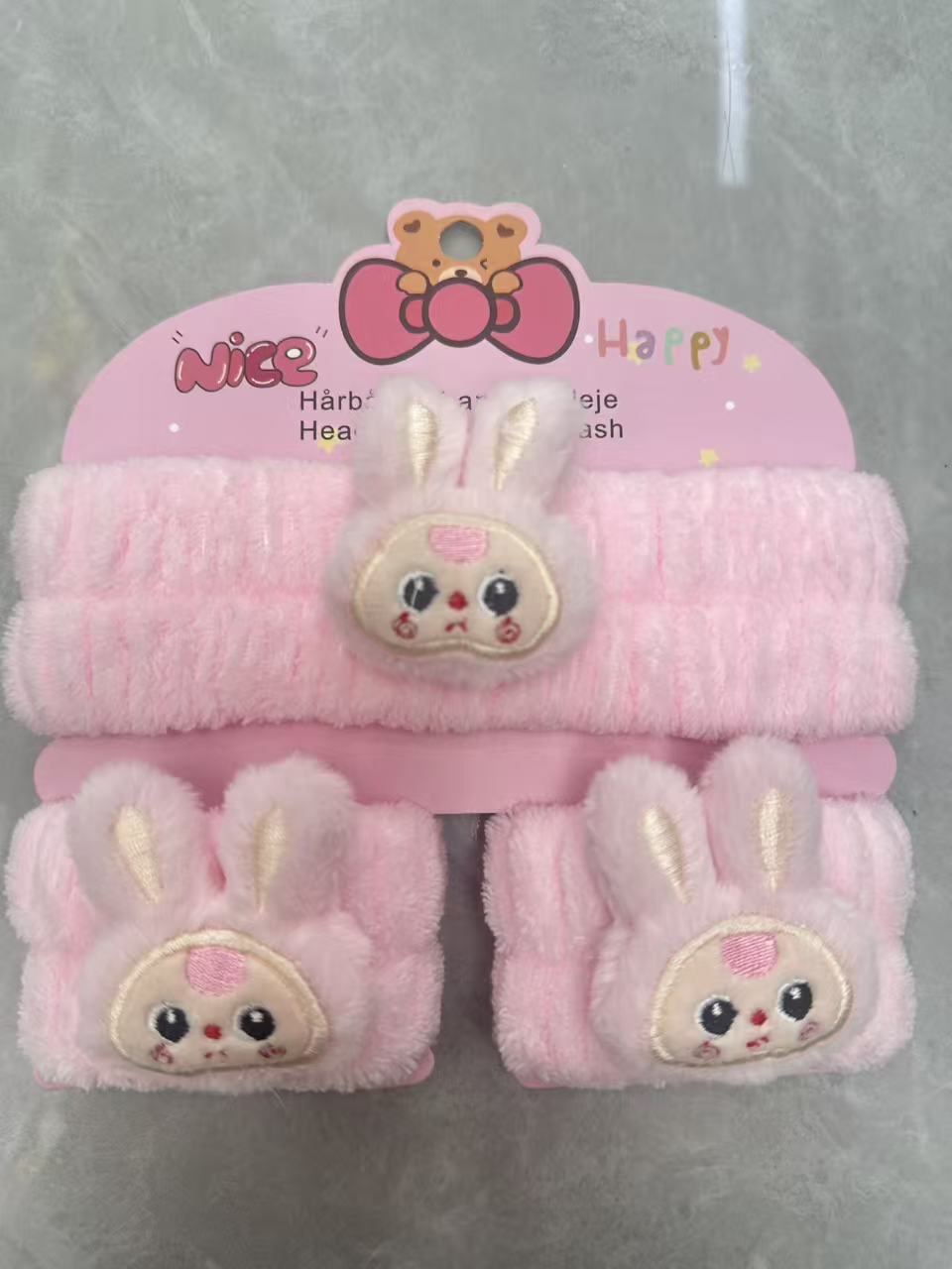 FLY1967 Winter face wash hair Band Female Korean version of Internet celebrity hair band Female student sweet and cute makeup, facial mask and hair band