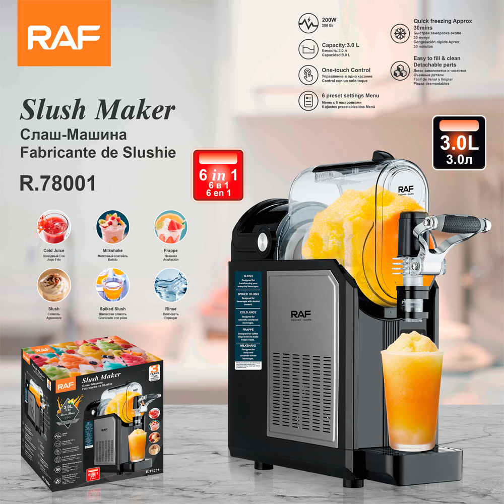 RAF European-style ice cream machine, fully automatic multi-functional cold drink machine, automatic cleaning, smoothie machine, fluffy machine, snow melting machine pic 3