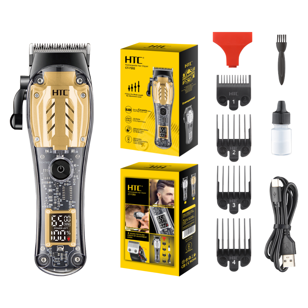 HTC CT-7202电动剃须刀理发器便携充电式男士修容神器