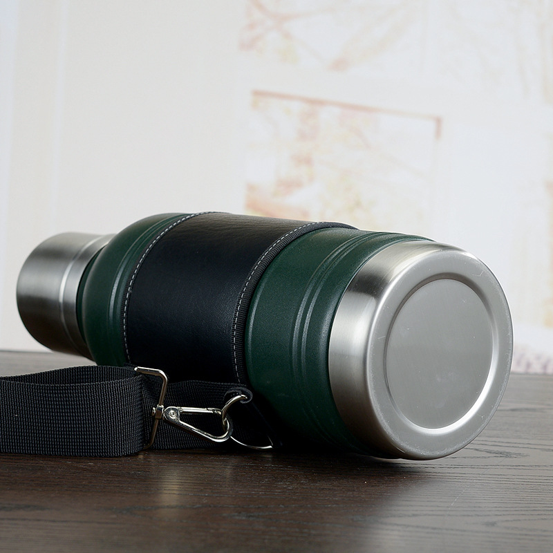 High-end business portable large-capacity 304 stainless steel insulated kettle, portable with a backpack, insulated and chilled cup, vacuum cup pic 7