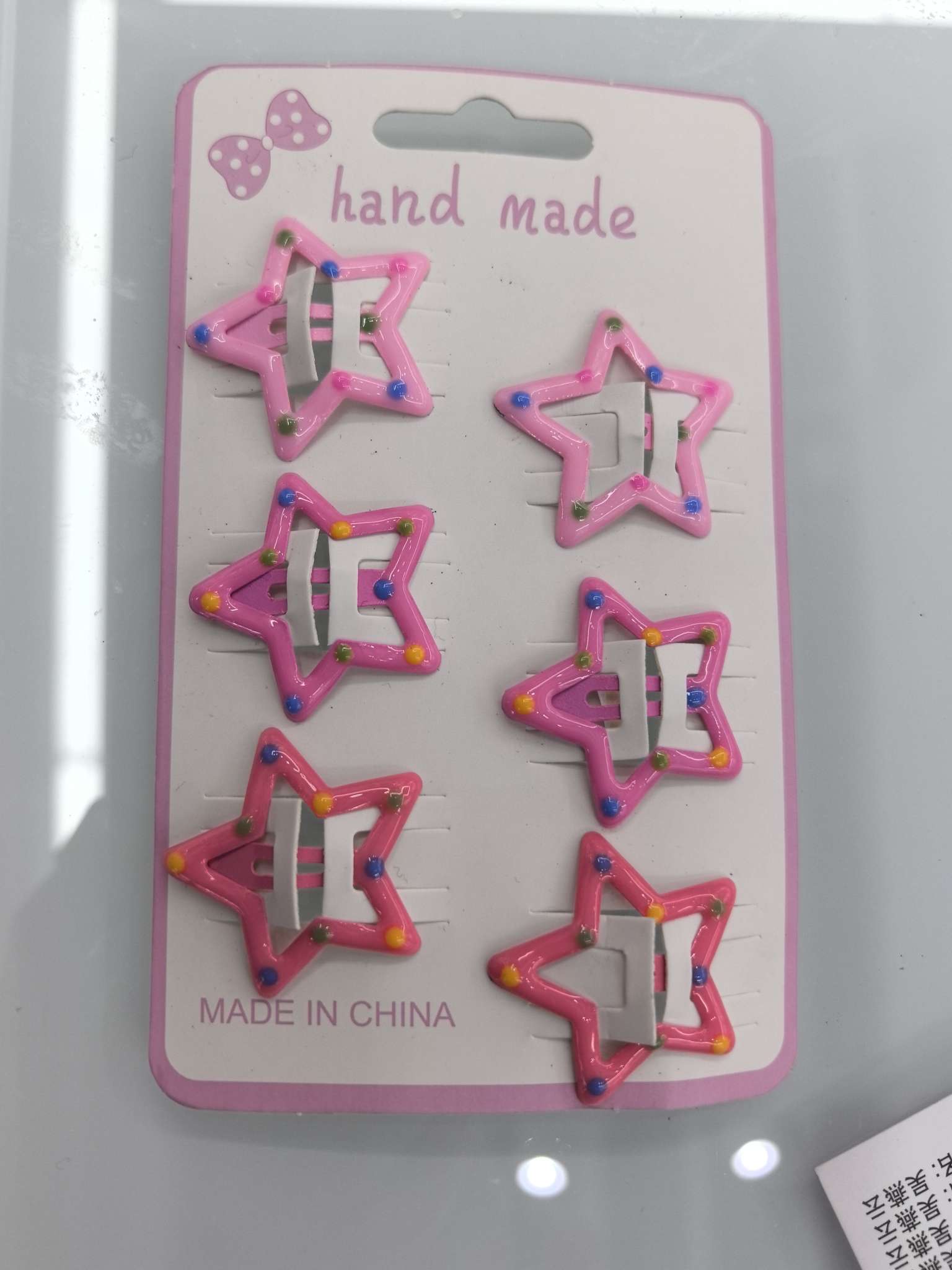 儿童饰品茉莉花发夹可爱小公主头饰粉色时尚配饰女生礼物