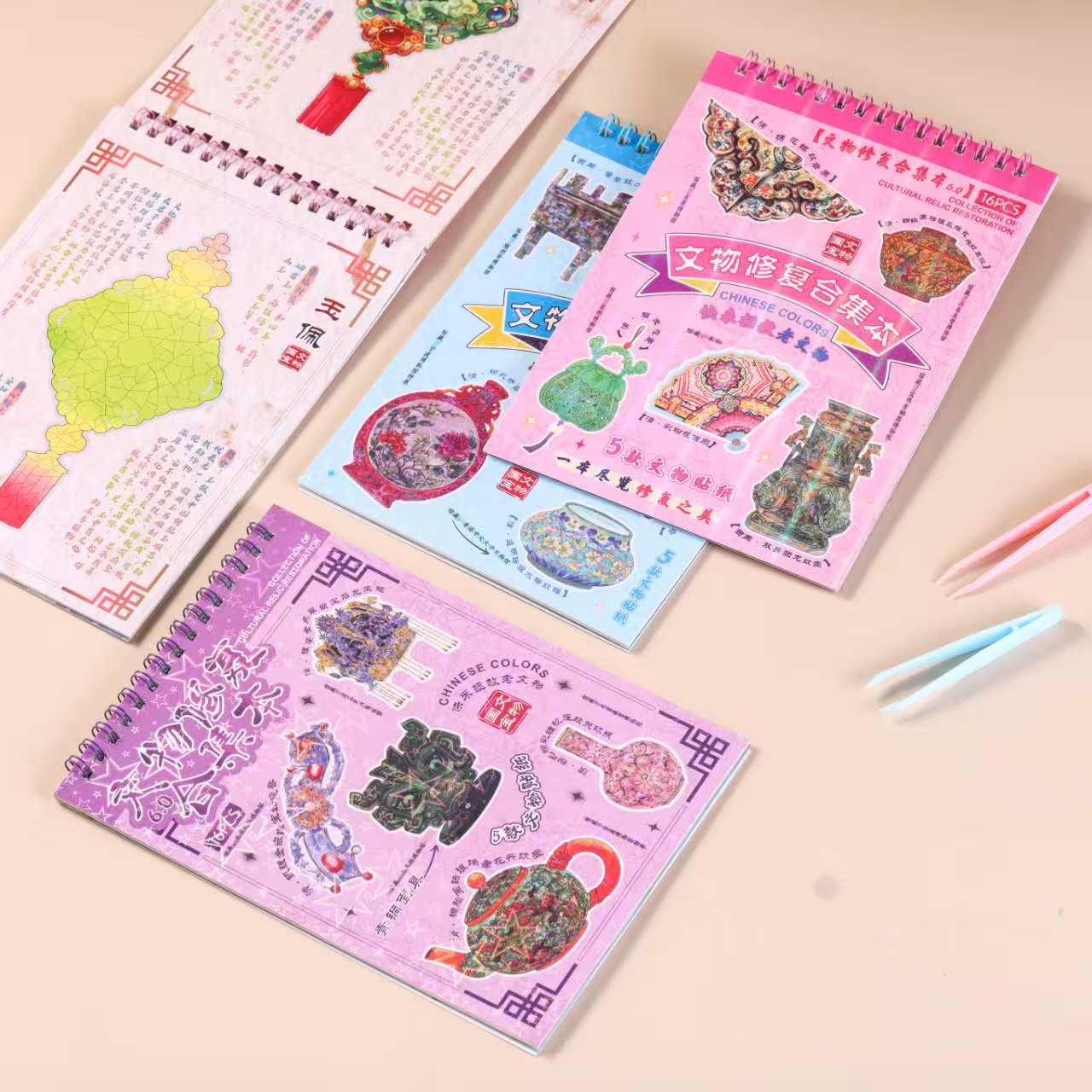 3D puzzle sticker Vase restoration collection: The beauty of this cultural relic, children's fun 3D puzzle sticker diy handicraft Specification image