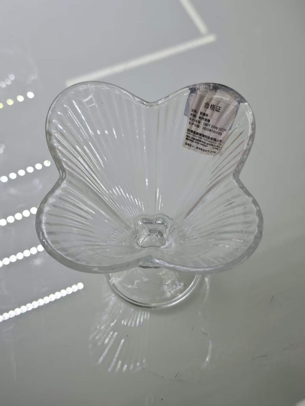 Wavy glass cups, water cups, transparent large-capacity cups, household and office cups Specification image