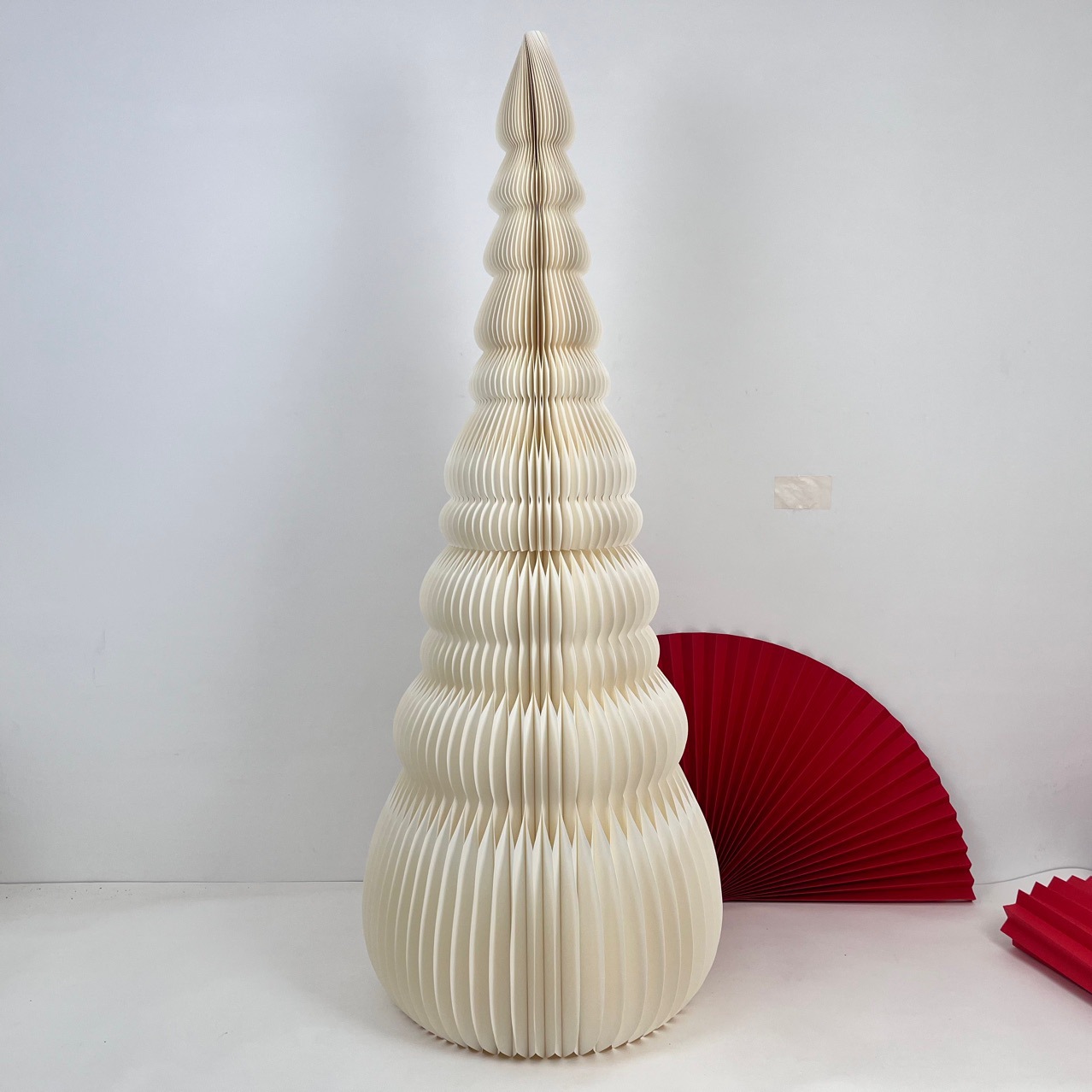 Christmas, Easter, Thanksgiving atmosphere Christmas tree 🎄 Large paper art folding decorative window larger size products detail image 3