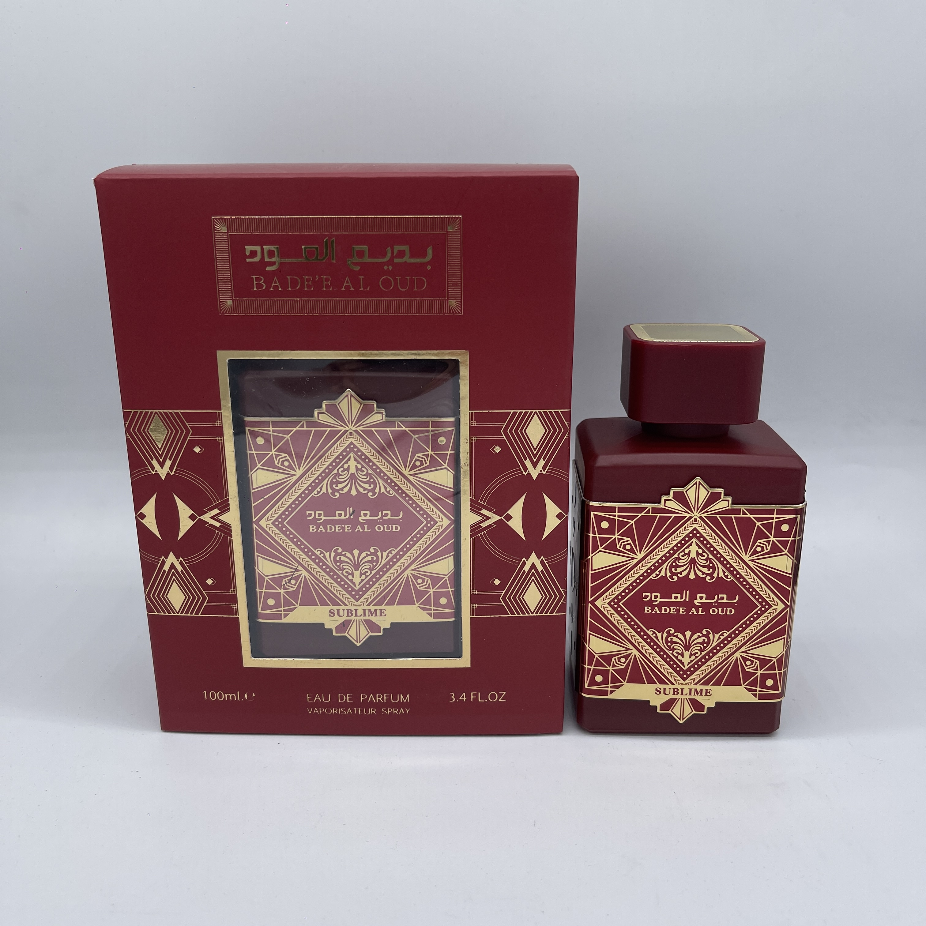 Crossover Lattafa BADE'E AL OUD SUBLIME perfume para hombre y mujer 100ml Medio Oriente dubai perfume denso