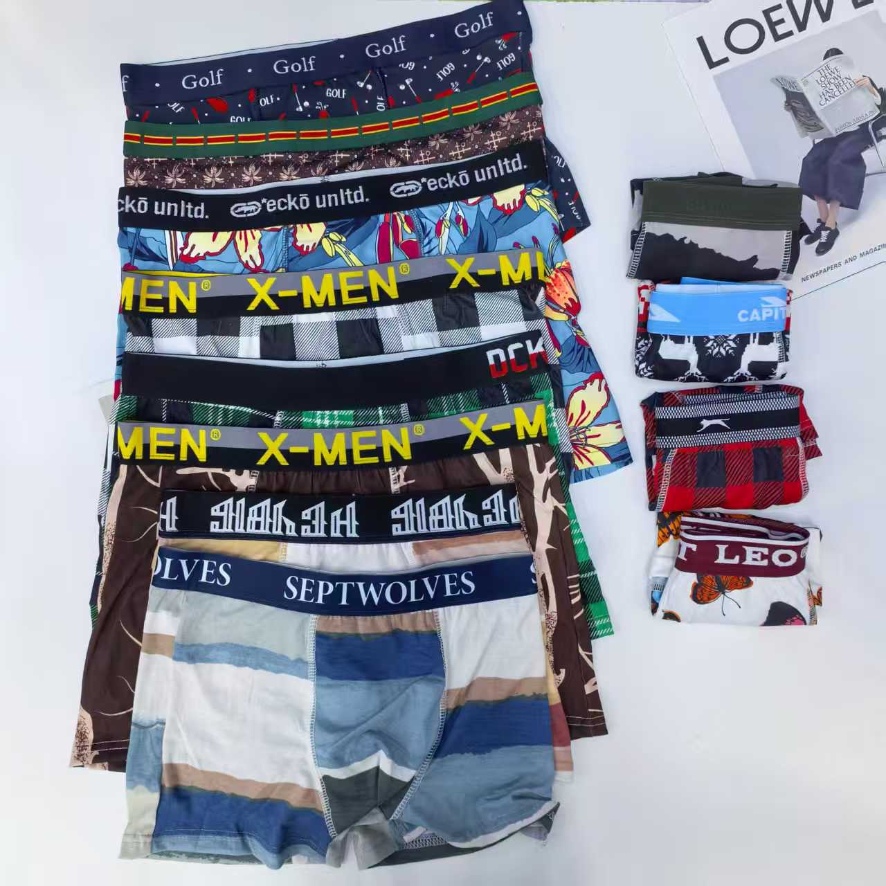 1461# Men's underwear for export to the Middle East and Africa. Men's briefs are comfortable and breathable. Colorful printed briefs for men. QNI full figure