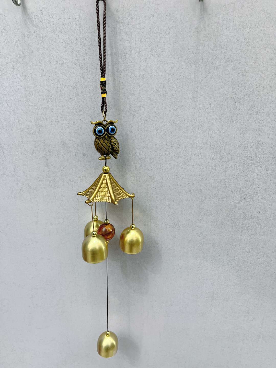 Blue Eye wind chimes, owls, Yinghao craftsmanship, outdoor balcony decorative pendants