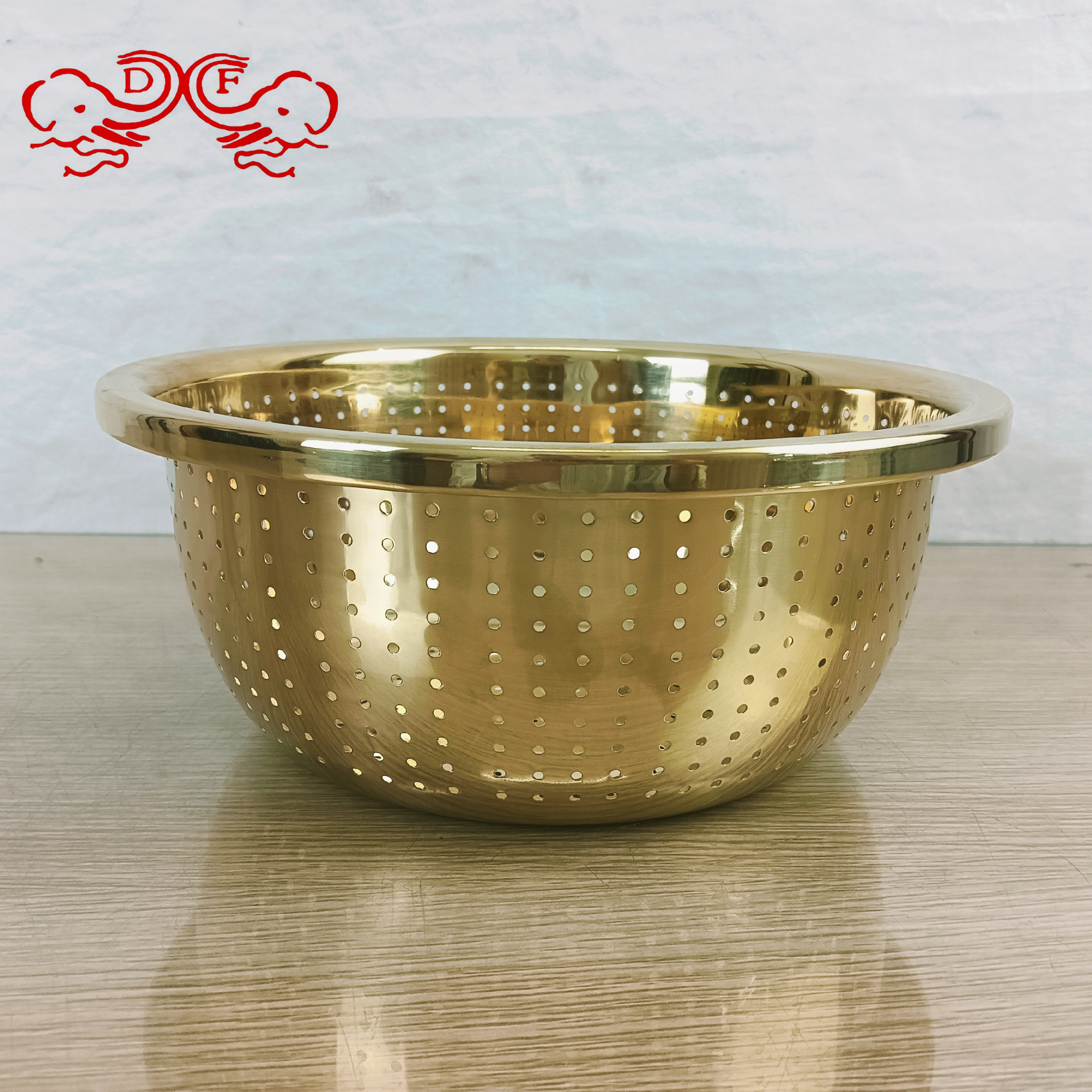 DF99483 thickened 304 stainless steel basin, household European-style multi-purpose washbasin, kitchen soup basin, vegetable washing basin, egg beating basin, seasoning VAT, DF TRADINGHOUSE