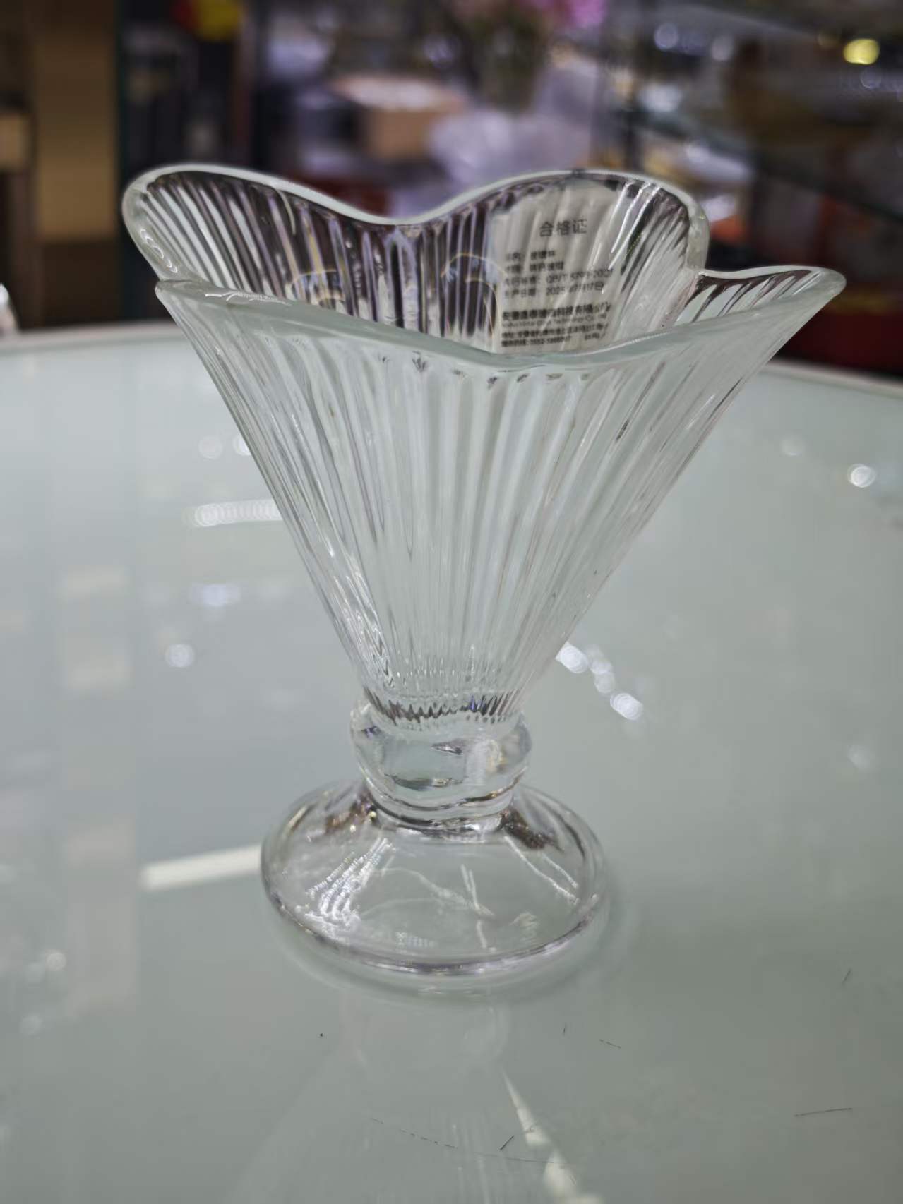 Wavy glass cups, water cups, transparent large-capacity cups, household and office cups
