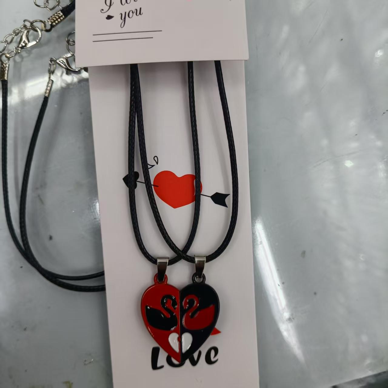 情侣项链磁吸 DIY饰品配件手工制作材料包精美装饰品套装产品图