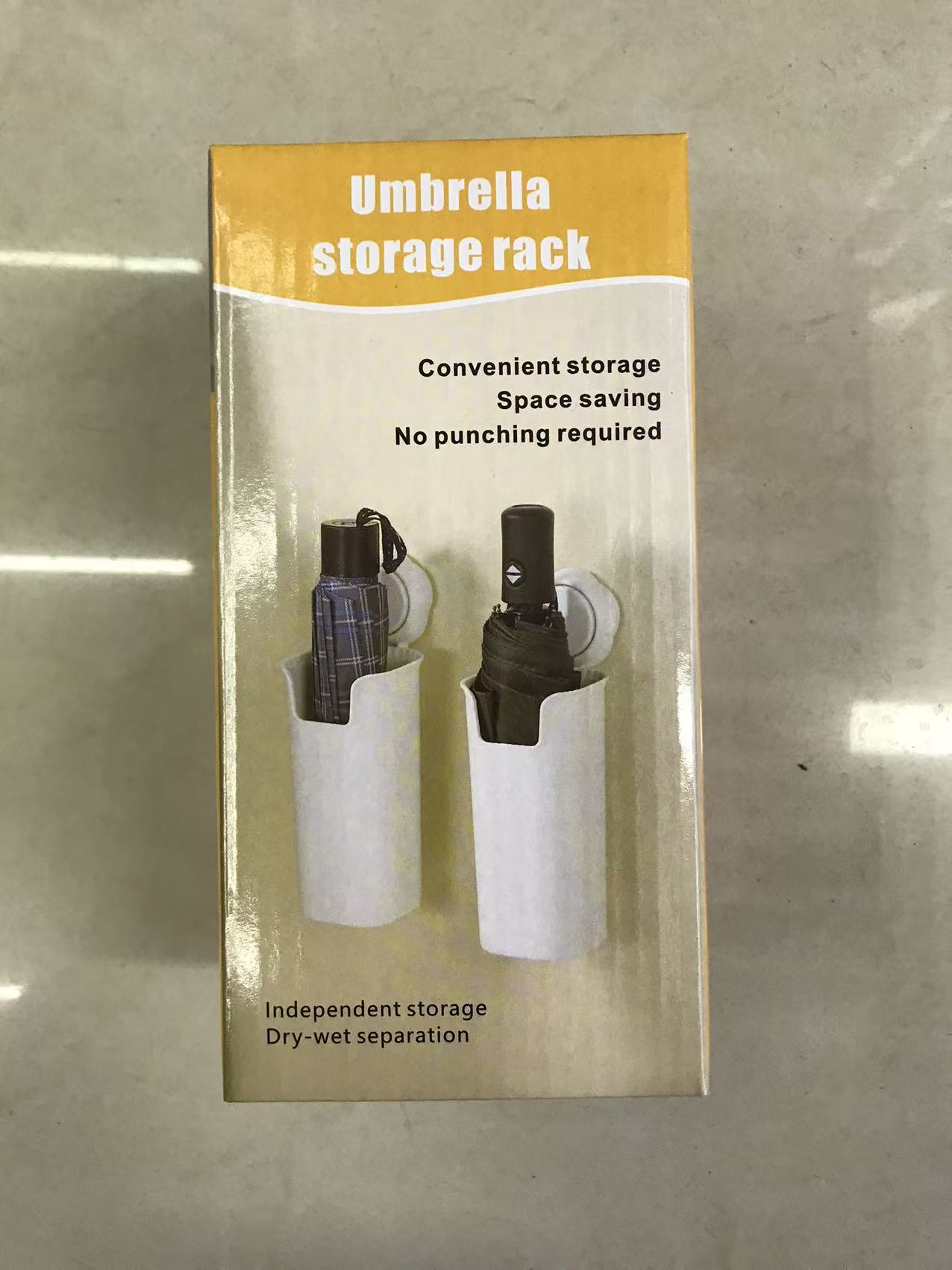 Umbrella stand packaging box, anti-slip storage, water-draining umbrella stand, home kitchen, balcony storage rack