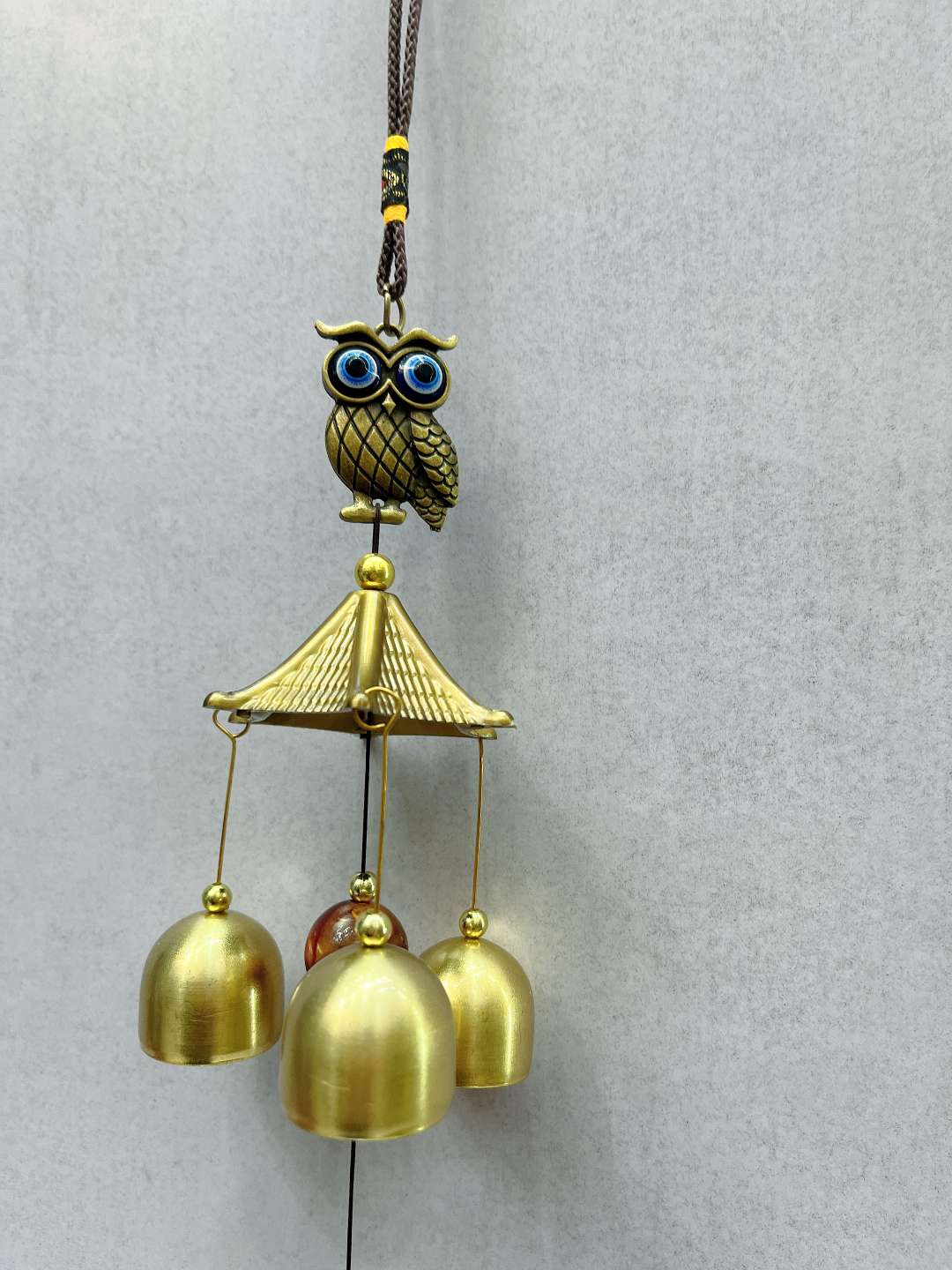 Blue Eye wind chimes, owls, Yinghao craftsmanship, outdoor balcony decorative pendants detail image 5