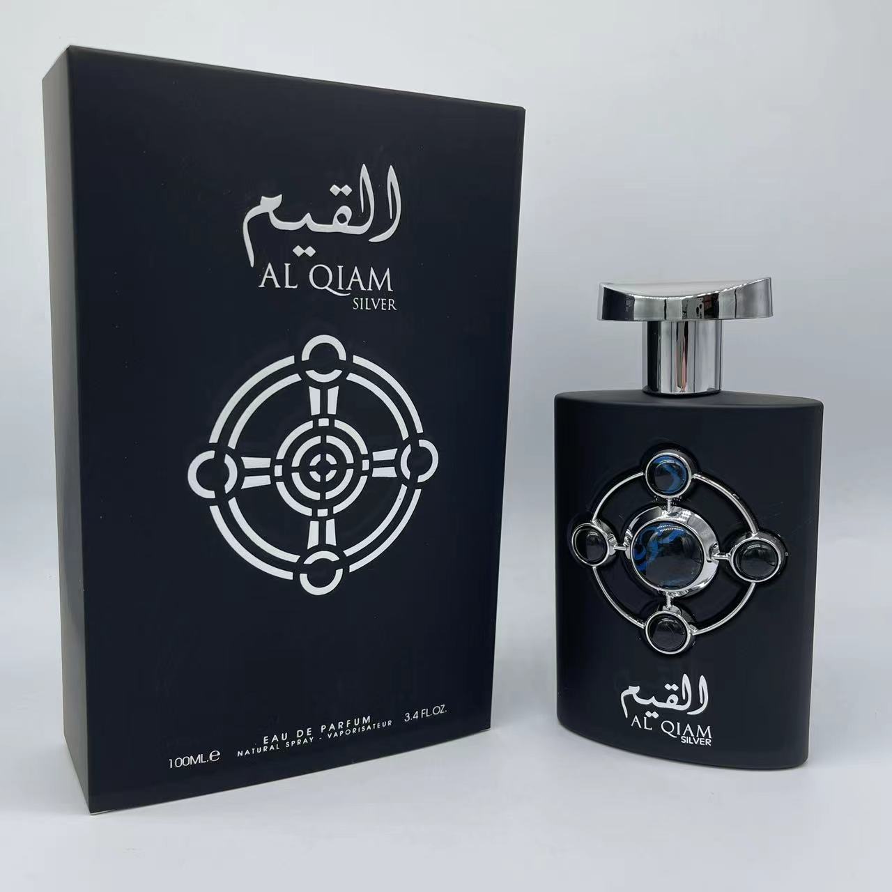 AL QIAM silver Arab Men's Perfume Middle East Southeast Asia Dubai Export Wholesale Desert Flower details Picture