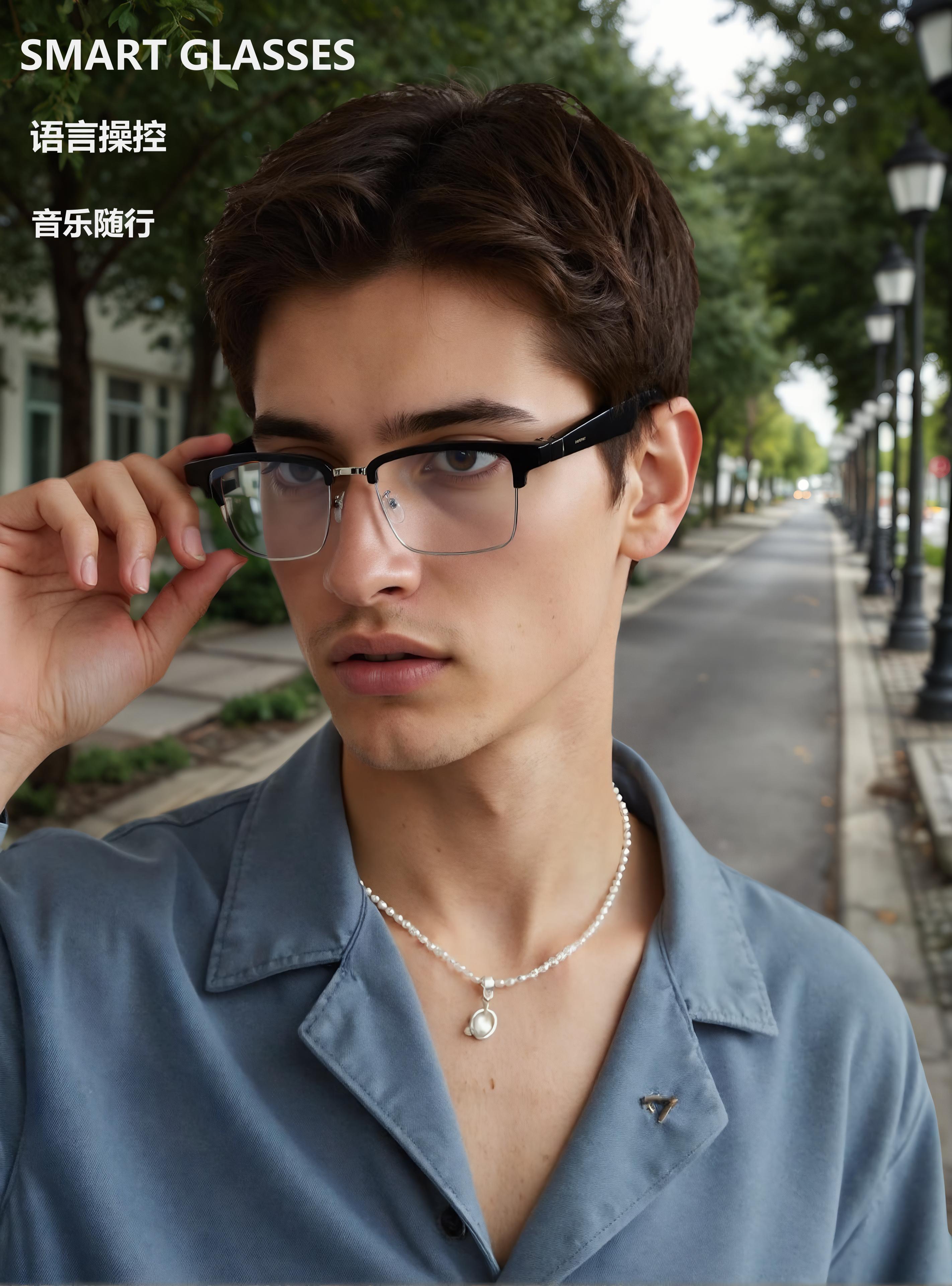Smart glasses GM7-C2 for listening to music, translating, answering and making phone calls details Picture