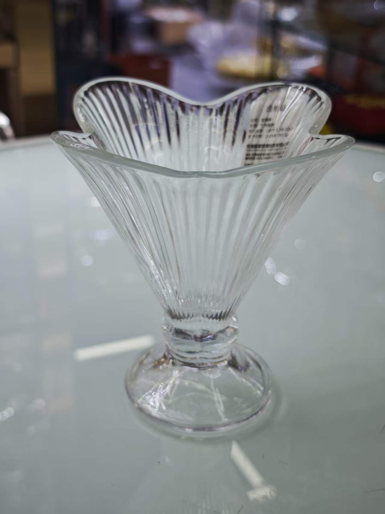 Wavy glass cups, water cups, transparent large-capacity cups, household and office cups details Picture