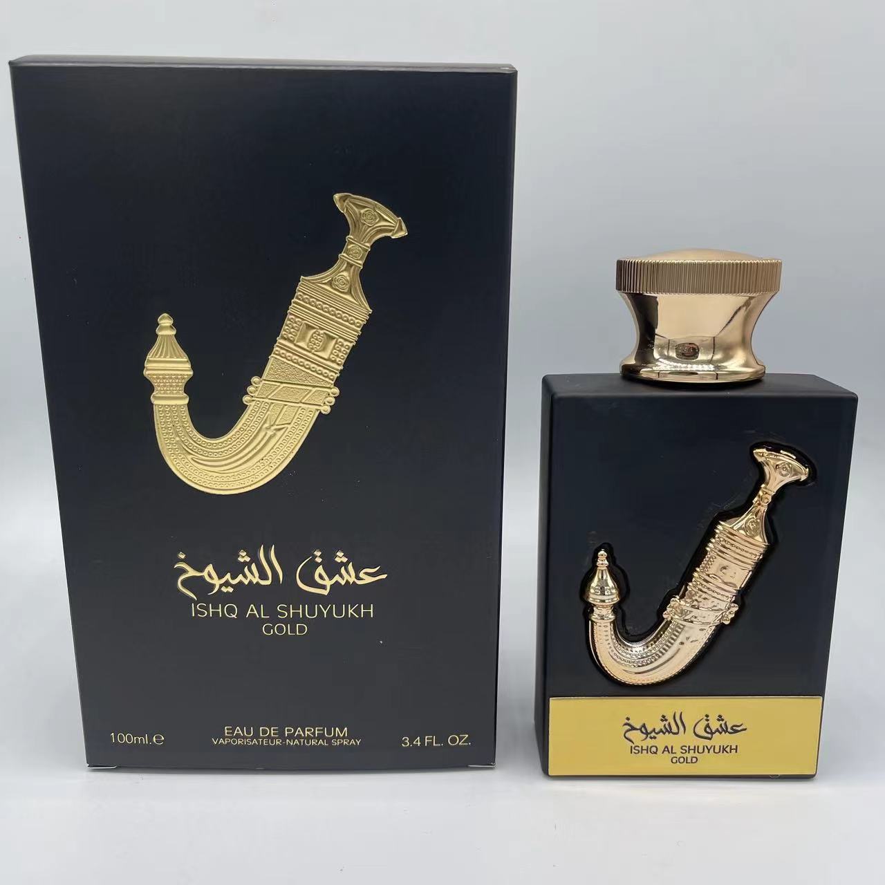 Alta calidad Lattafa ISHQ AL SHUYUKH oro para hombres y mujeres perfume crossover explosivo estilo árabe vietnamita