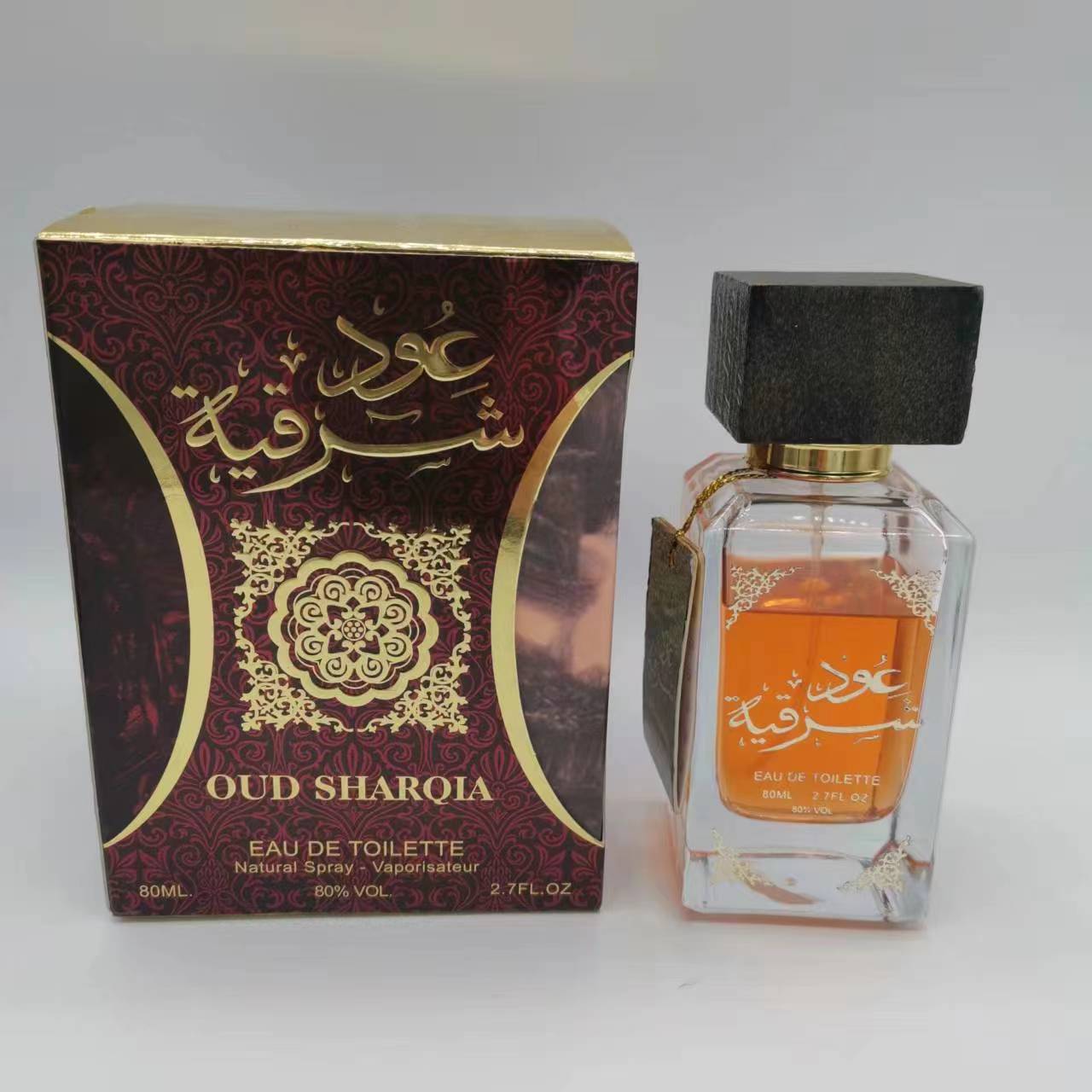 OUD SHARQIA 80ML Middle East Arab Unisex Perfume, Cross-border Export Perfume, long-lasting fragrance