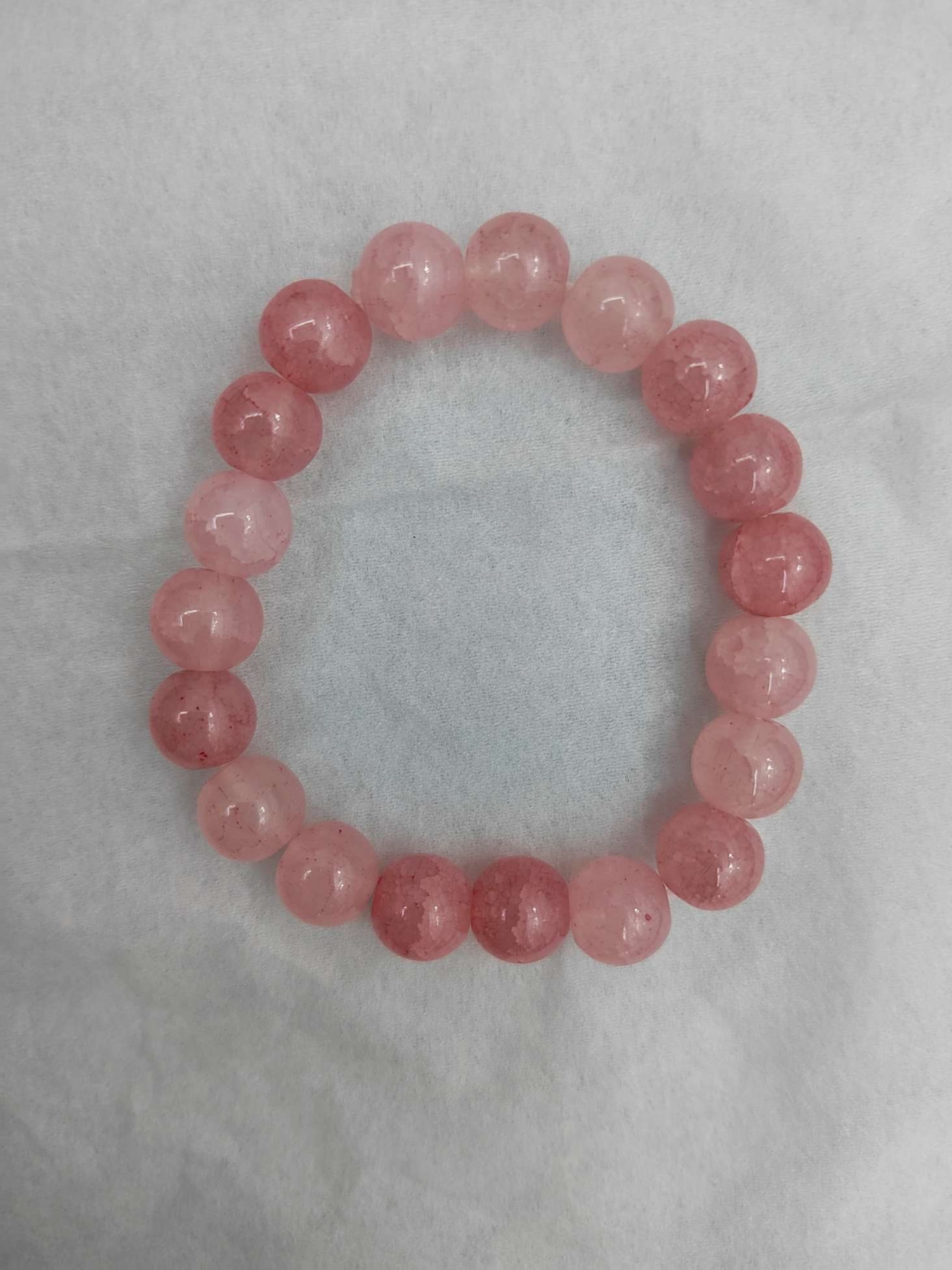 琉璃珠子10mm大珠子手链饰品时尚简约女款轻奢设计感手链白底实物图