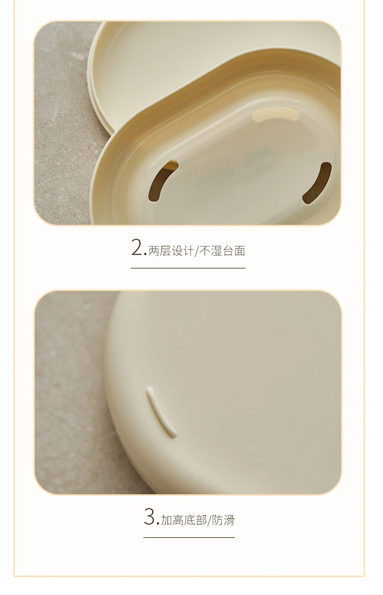 S137-1005 soap box, no lid, printed, water-draining, portable, small, shock-resistant, detachable, washbasin and laundry room soap detail image 11