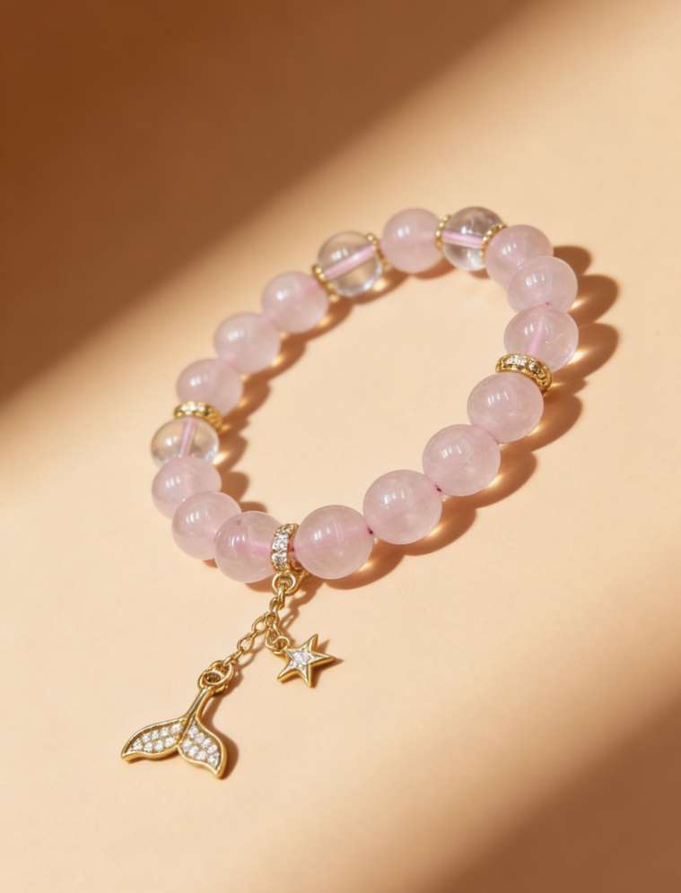 Rose crystal bracelet