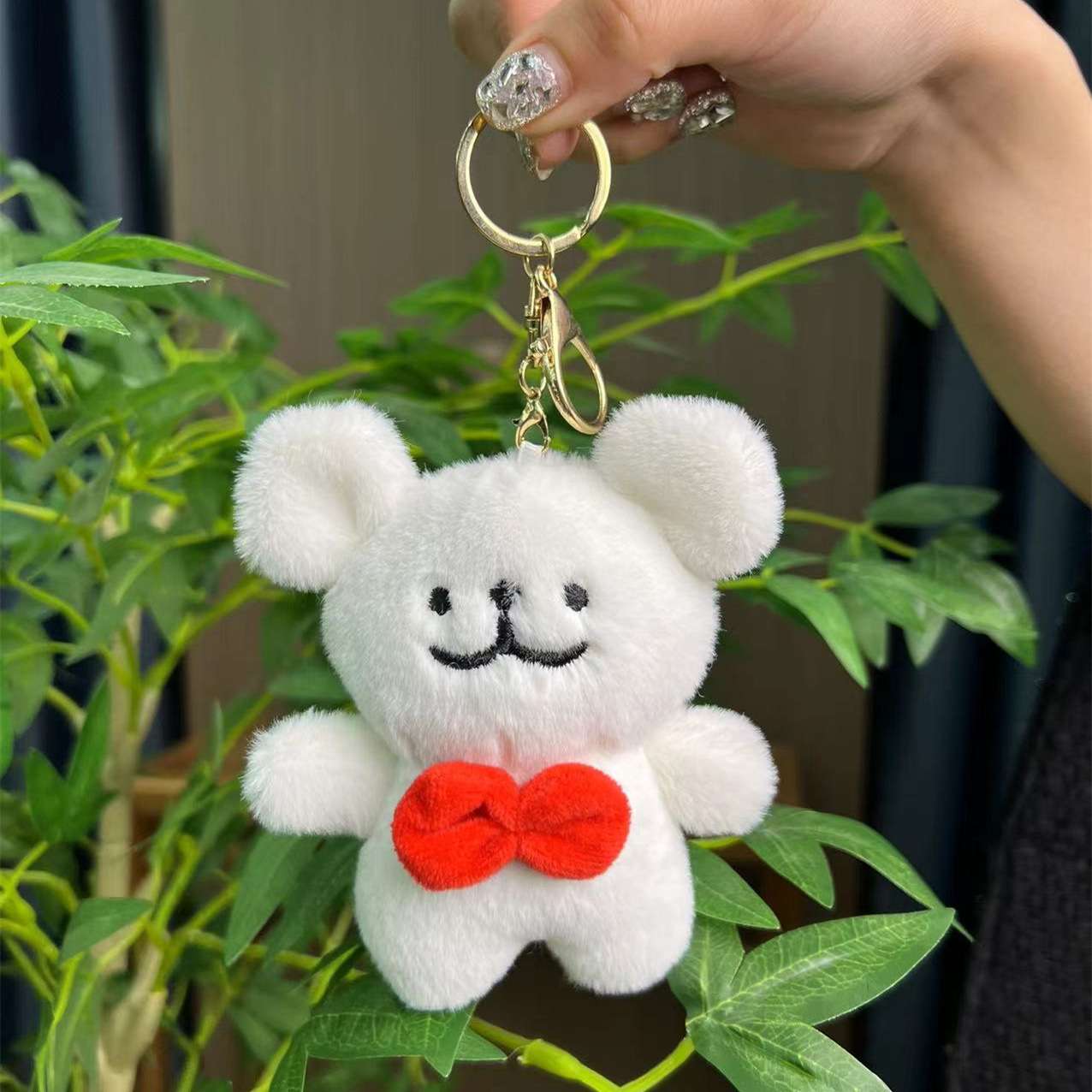 New line dog cartoon plush toys, dog keychains, pendants, custom claw machine dolls, wholesale gifts detail image 4