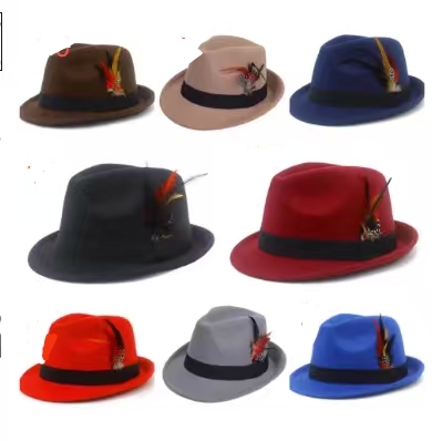 男士礼帽经典复古商务休闲时尚百搭帽子