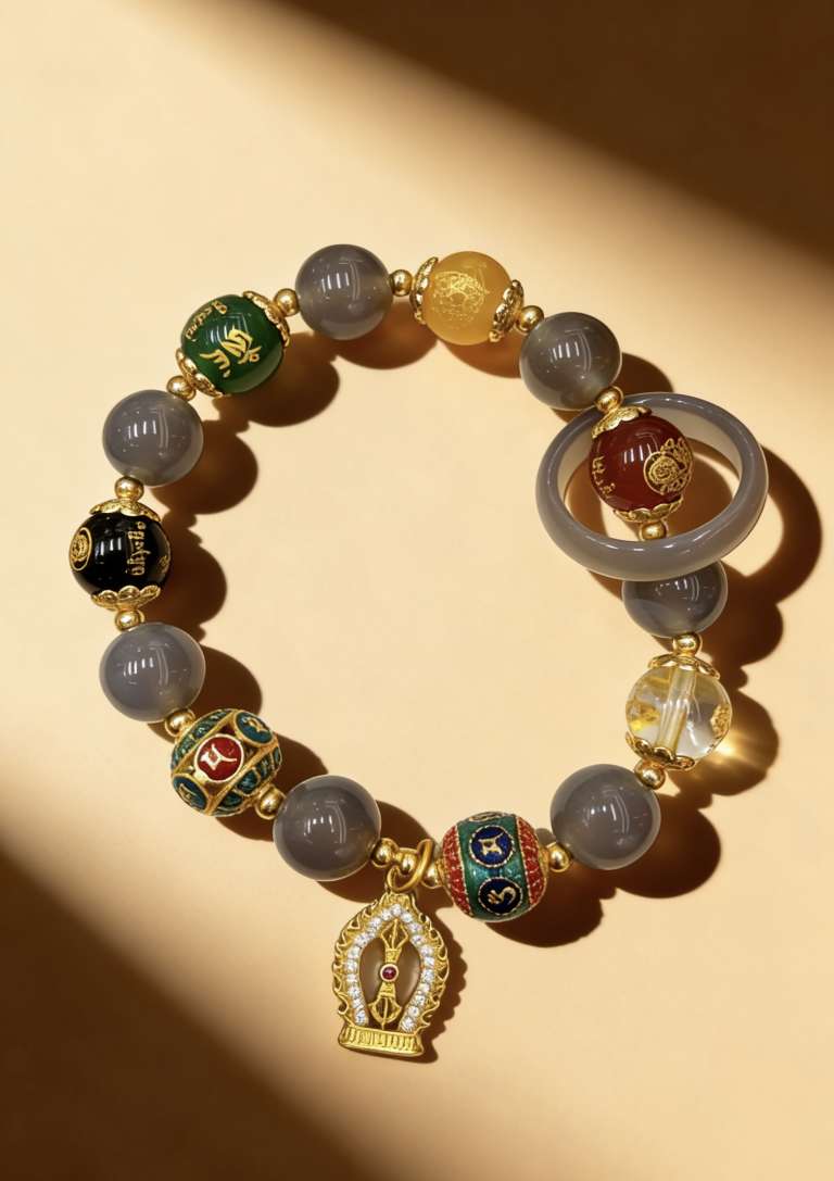 Six-character Mantra bracelet details Picture