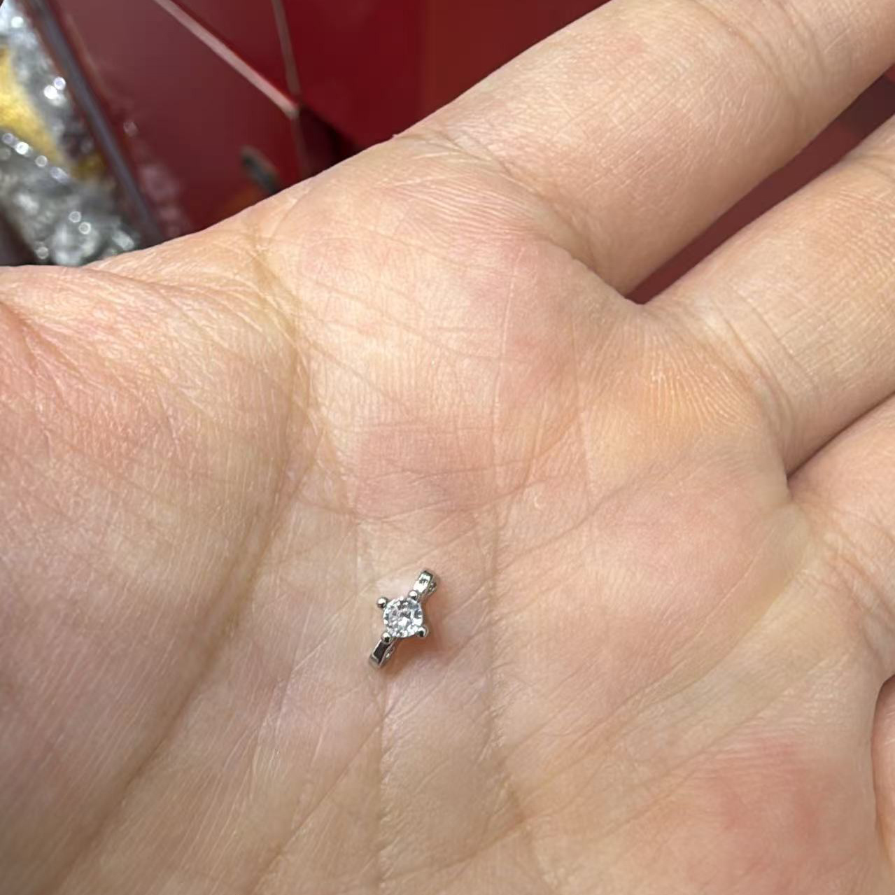 铜镀真金强保色镶锆石双吊吊坠钻杯diy手工饰品手链项链串珠配件产品图