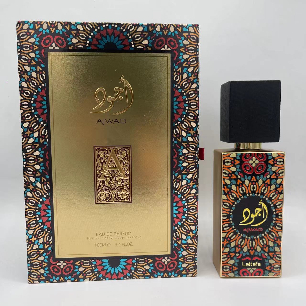 Crossover blast Lattafa AJWAD 100ml perfume árabe para hombres y mujeres oriente medio dubai perfume al por mayor