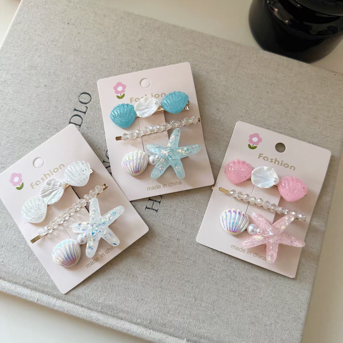 儿童海洋系列发夹水仙花饰品发夹001