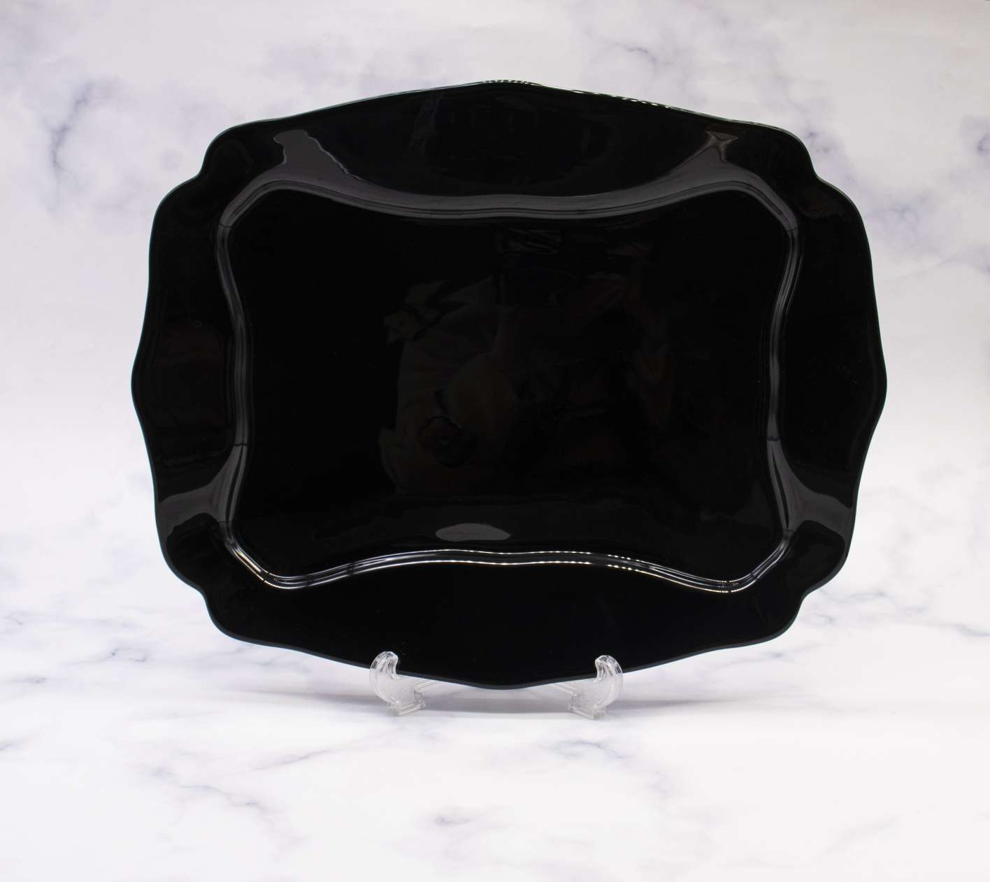 Rose white jade, porcelain white jade, glass, glass tableware, glass plate, opal glass set 032