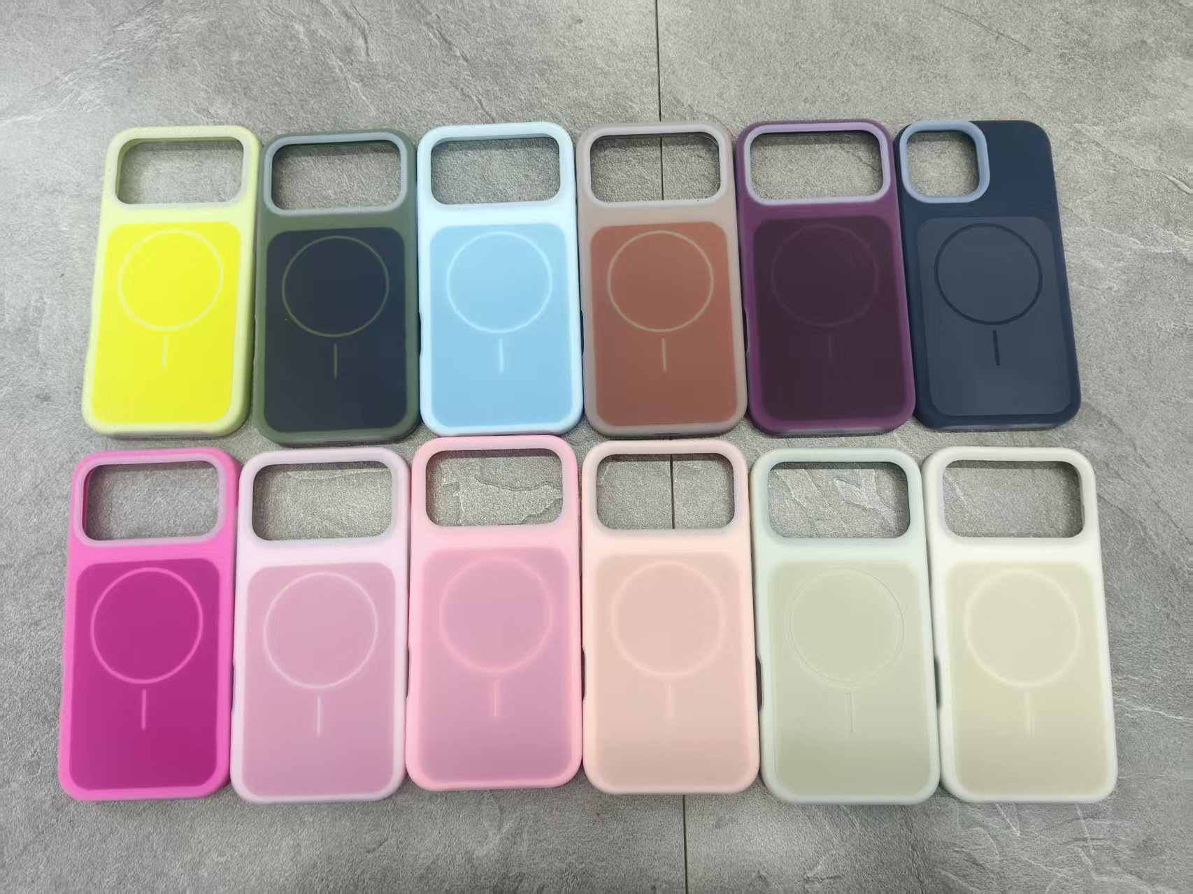 彩色手机壳主体防摔耐磨保护套全包边防滑软胶外壳新款	大孔果冻手机壳 内绒布磁吸手机壳