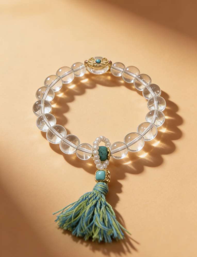 Natural white crystal bracelet jewelry, fashionable and simple for girls and boys Item Picture
